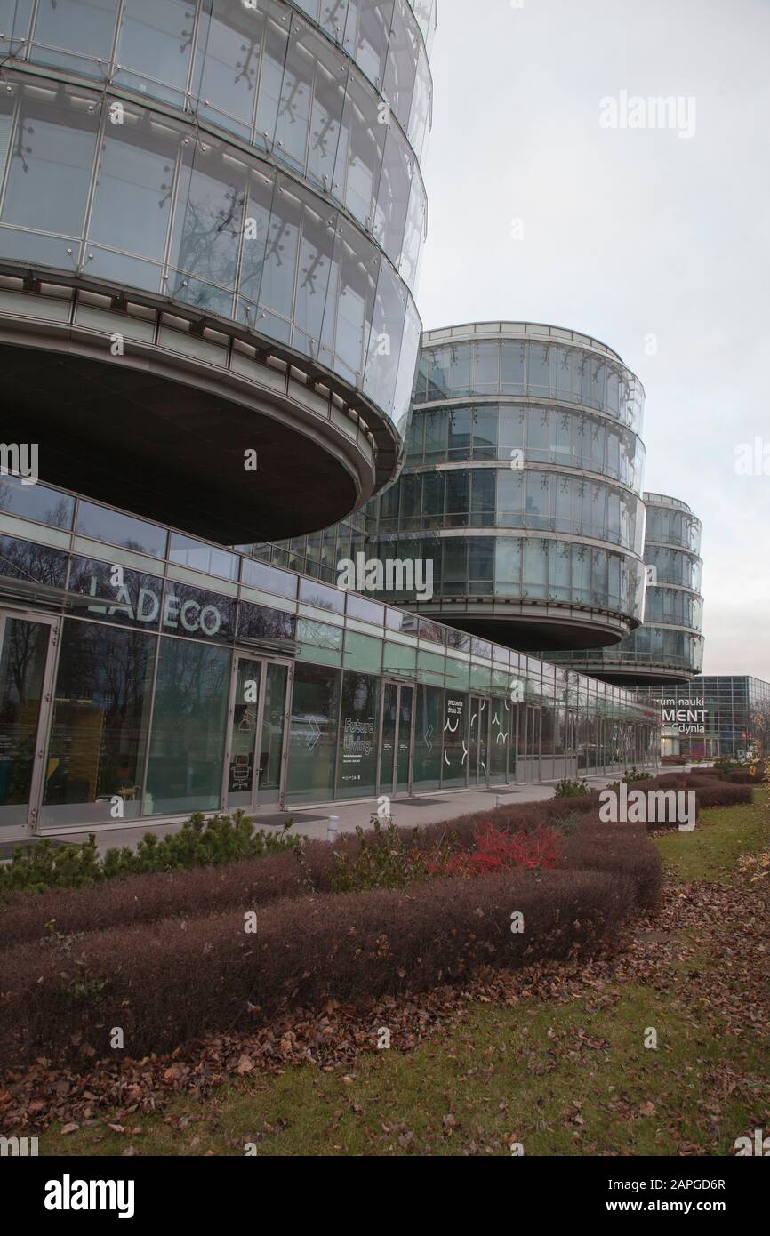 Ppnt Edificio Gdynia, - Parco Sci Di Cui Naukowo-Techniczny Gdynia Foto Stock