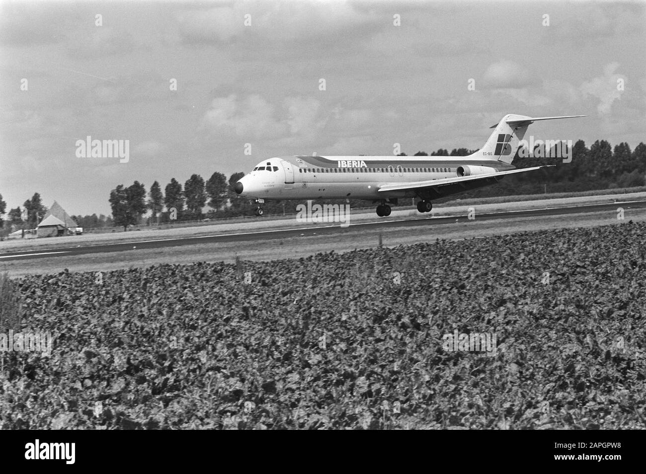 Concorde (aereo) meteo (seconda volta) a Schiphol; decollo/discesa Data: 14 agosto 1982 Località: Noord-Holland, Schiphol Parole Chiave: APPLANES Nome utente: Concorde Foto Stock