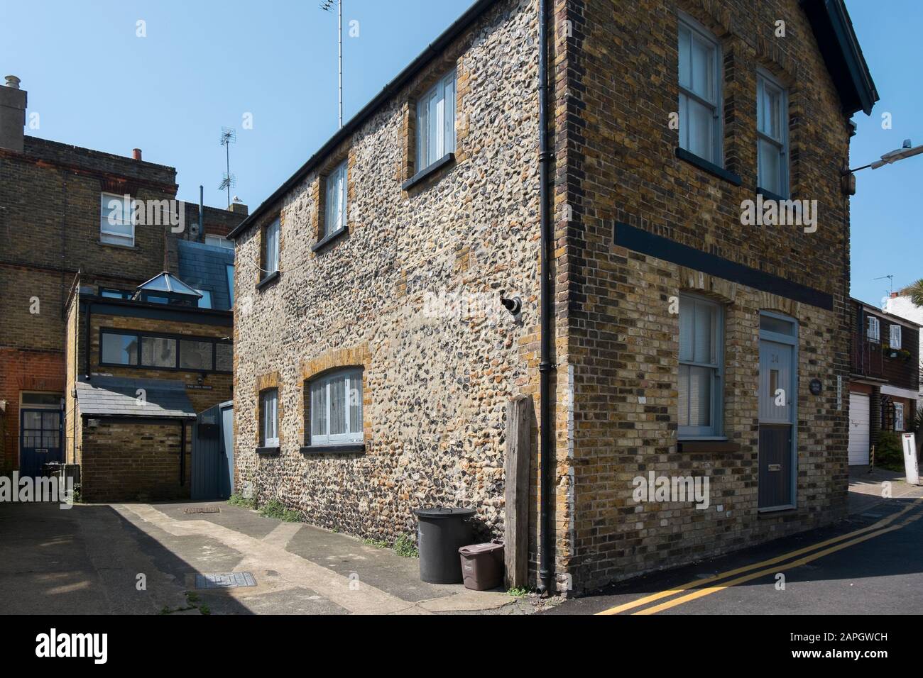 Bill Sykes Cottage, magazzino vittoriano convertito a Broadstairs, Kent, Regno Unito Foto Stock