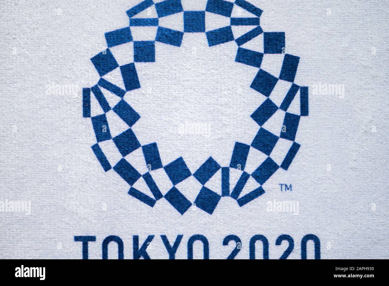 TOKYO, GIAPPONE, gennaio. 20. 2020: Olimpiadi di estate 2020 logo ufficiale Foto Stock