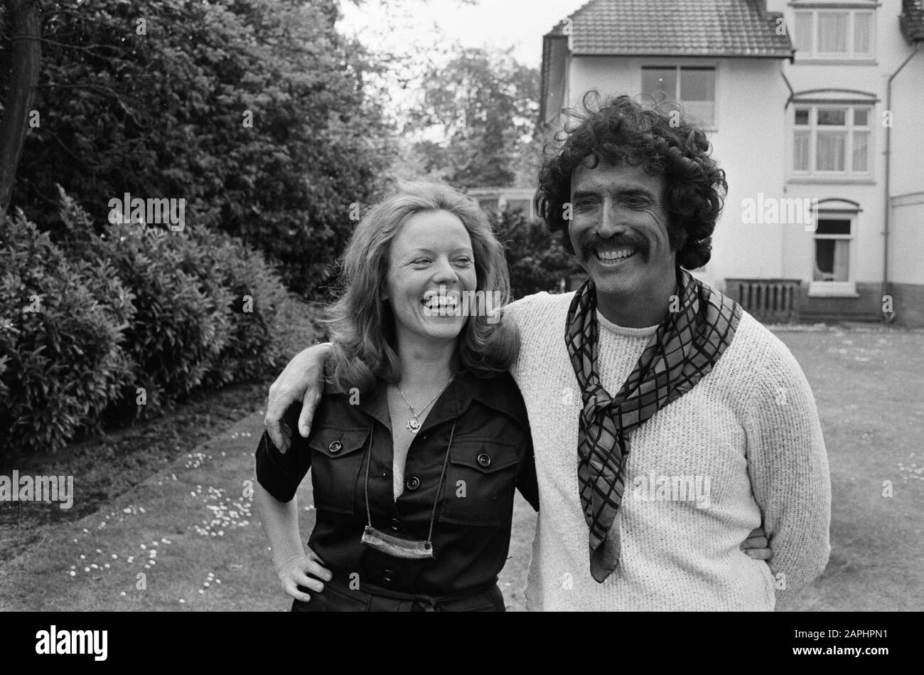 La cantante olandese Greetje Kauffeld e la cantante jazz americana Mark Murphy; la cantante olandese Greetje Kauffeld e la cantante jazz americana Mark Murphy; Foto Stock