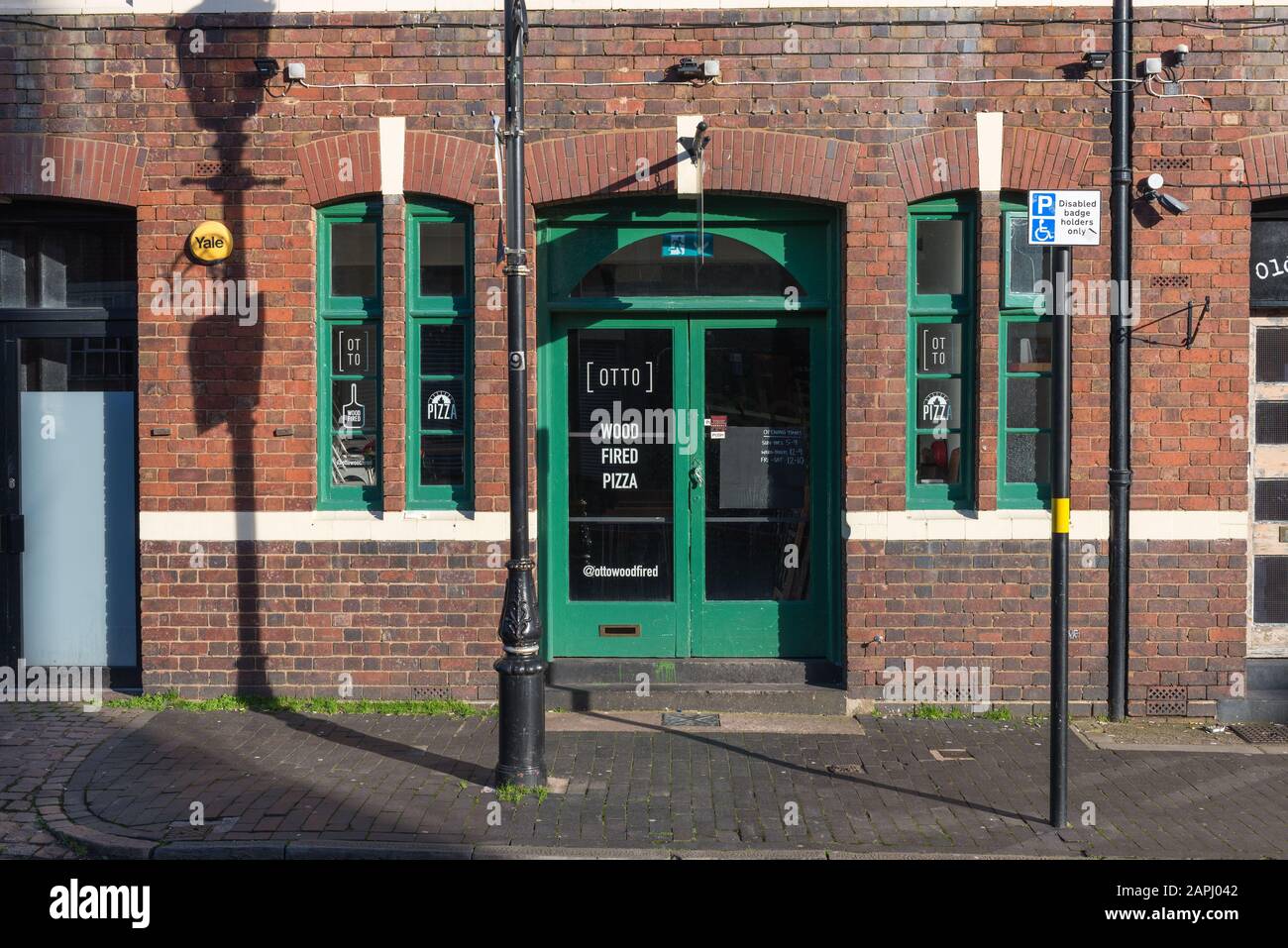 Otto Wood Fired Pizza In Caroline Street, Hockley Nel Quartiere Dei Gioielli Di Birmingham Foto Stock