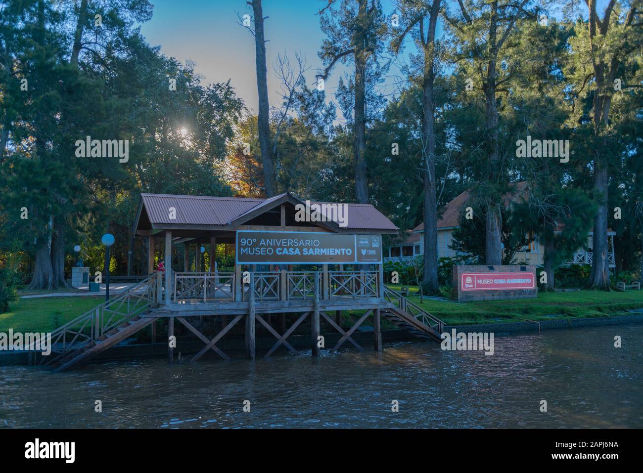 Week-End Casa Di Ex Presidente Sramiento, Tigre, La Plata Delta, Greater Buenos Aires, Argentina, America Latina Foto Stock