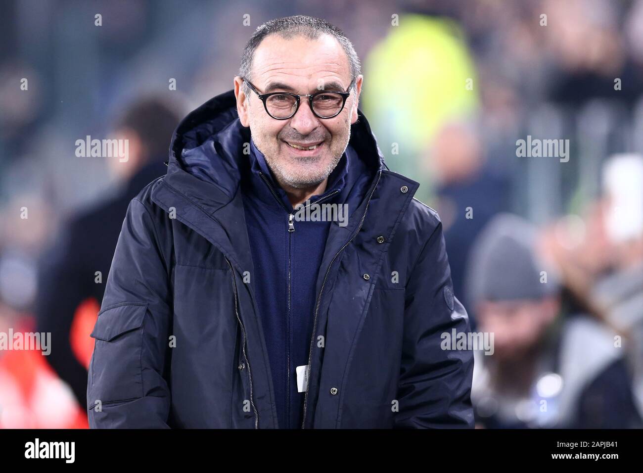 Torino, Italia. 22th gennaio 2020. Coppa Italia. Juventus Fc Vs Roma. Maurizio Sarri , allenatore della Juventus FC . Foto Stock