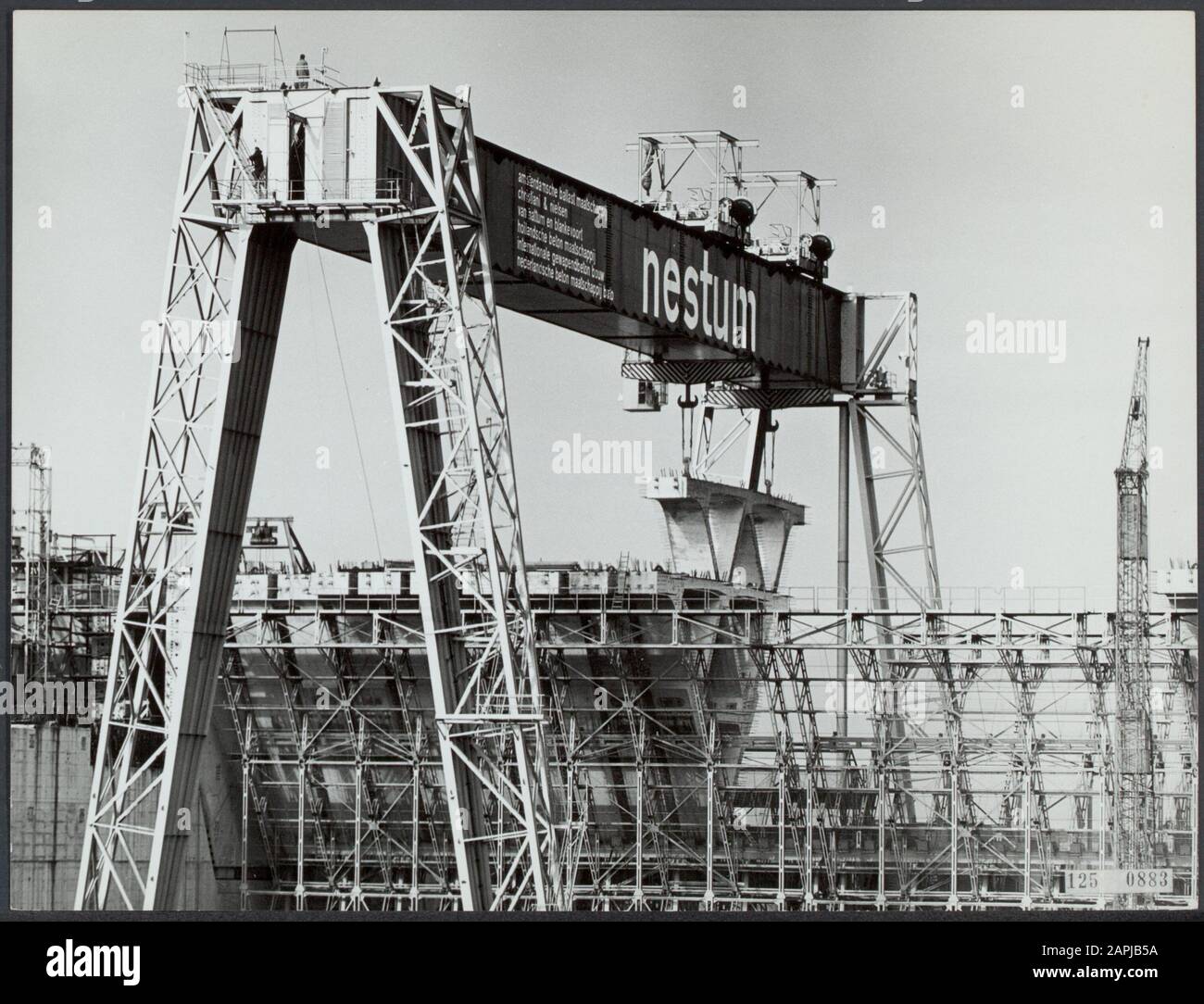 Deltawerken, haringvliet Data: Unundated luogo: Haringvliet Parole Chiave: Deltawerken, locks, works Foto Stock