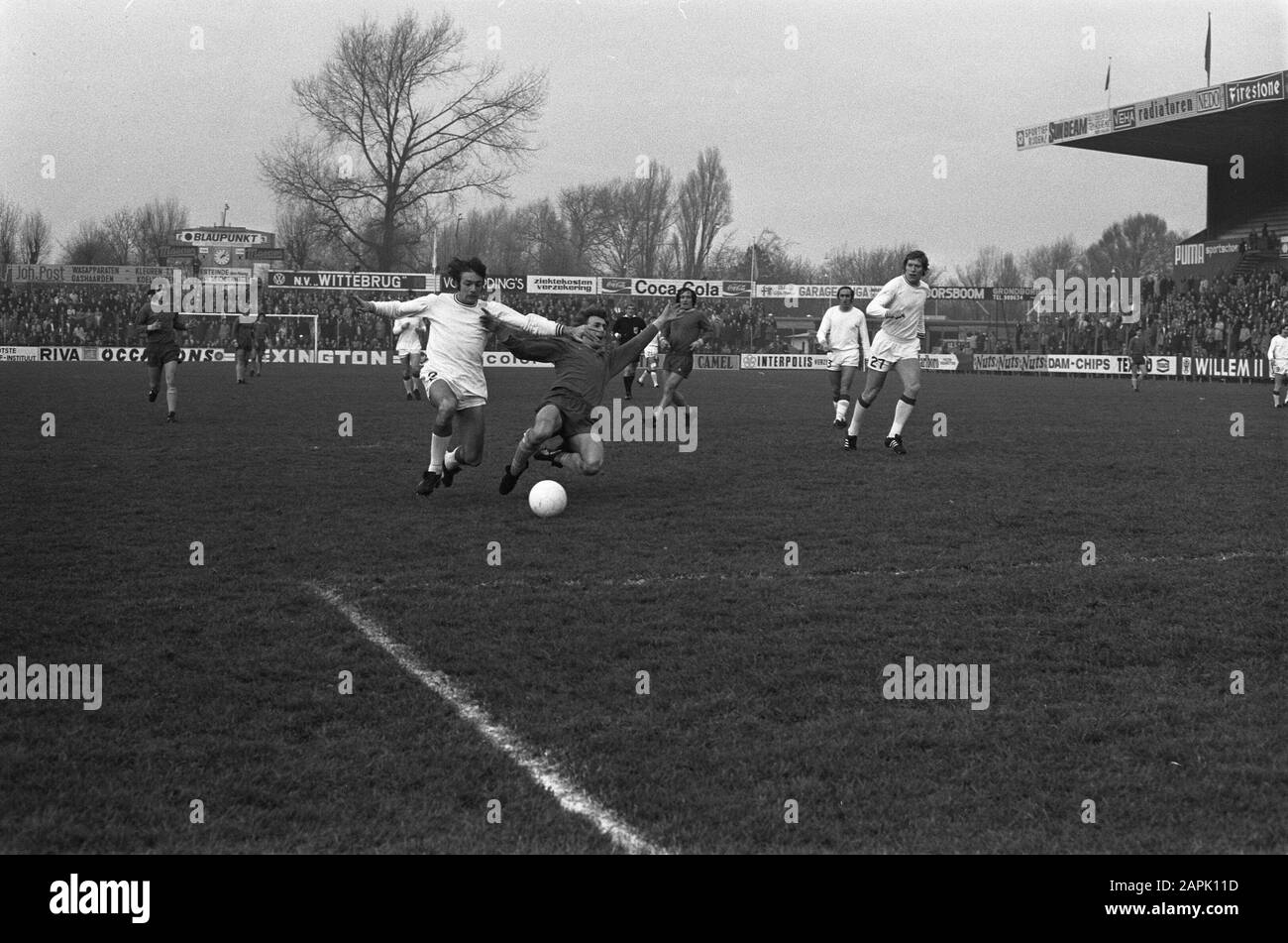 The Hague vs Utrecht 1-1, Game Moment Data: 17 dicembre 1972 Parole Chiave: Sport, calcio Foto Stock