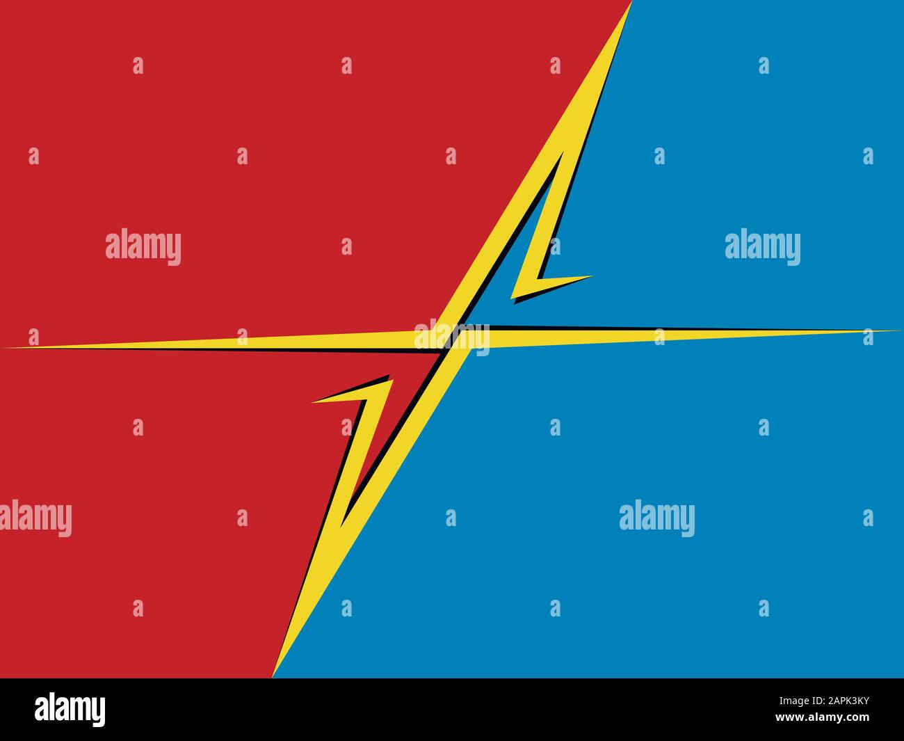Fumetto contro sfondo. Illustrazione vettoriale stile pop art Illustrazione Vettoriale