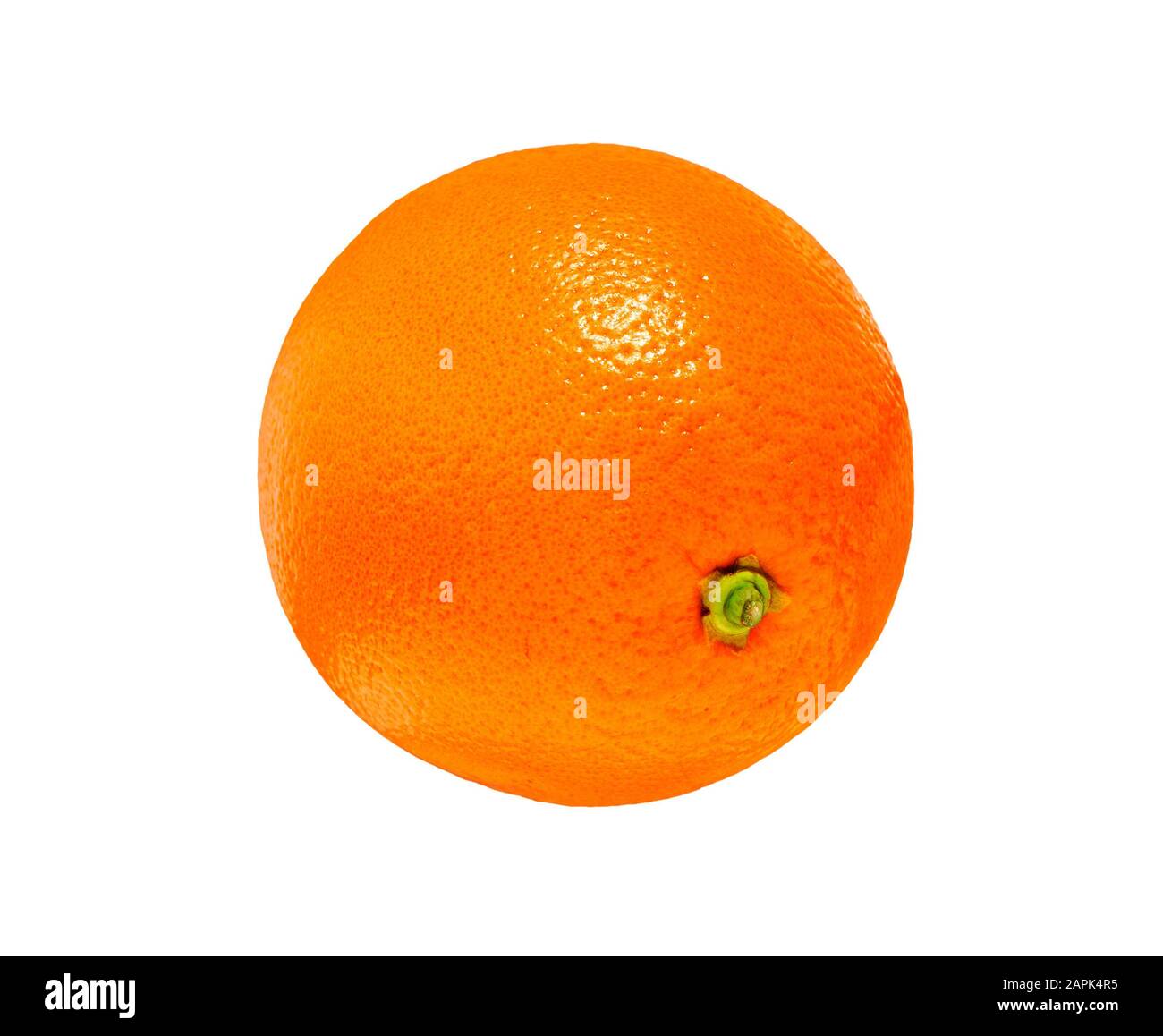 Fresco succosa di frutta arancione isolato su sfondo bianco. Foto Stock