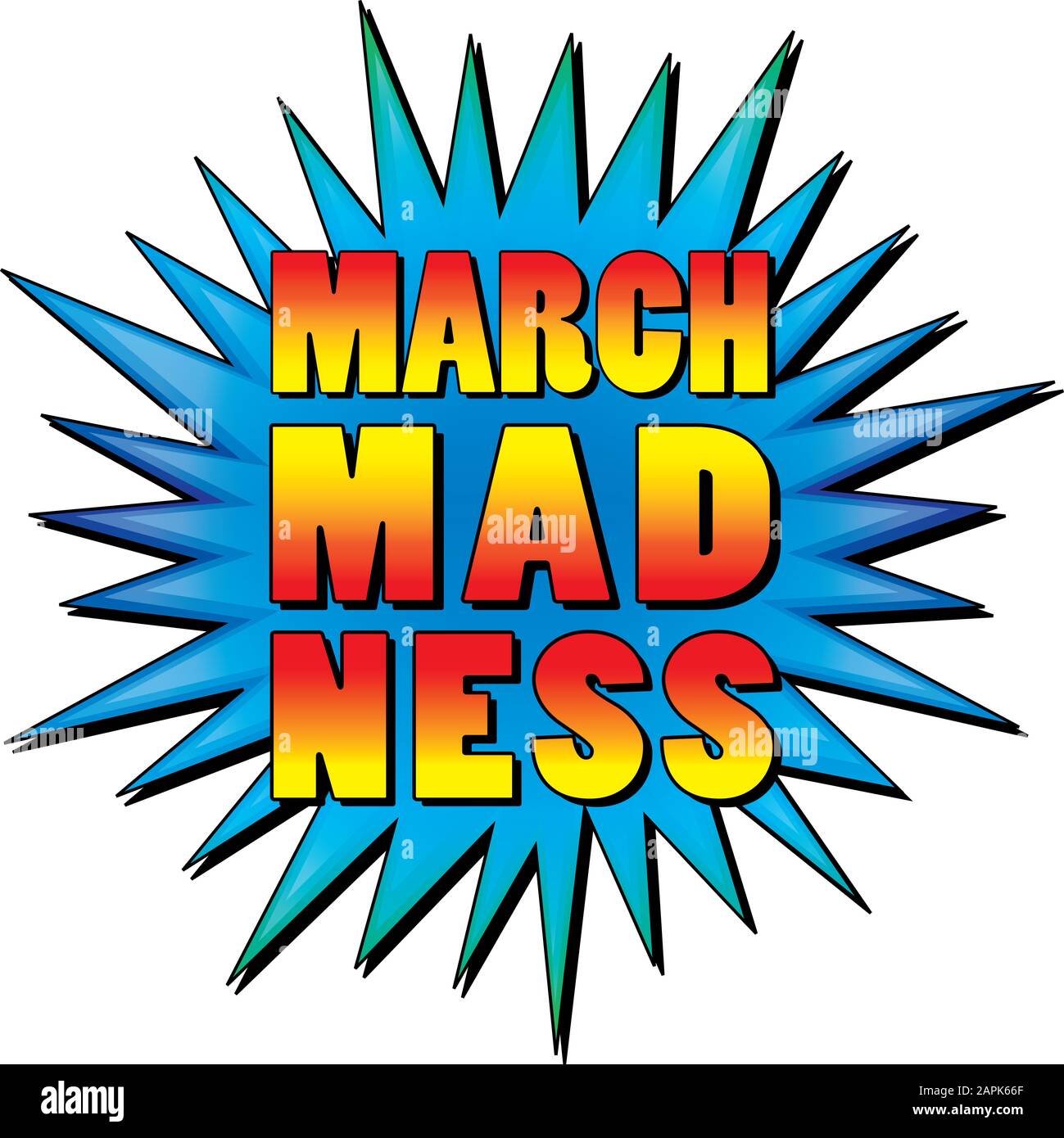 March Madness Starburst Foto Stock