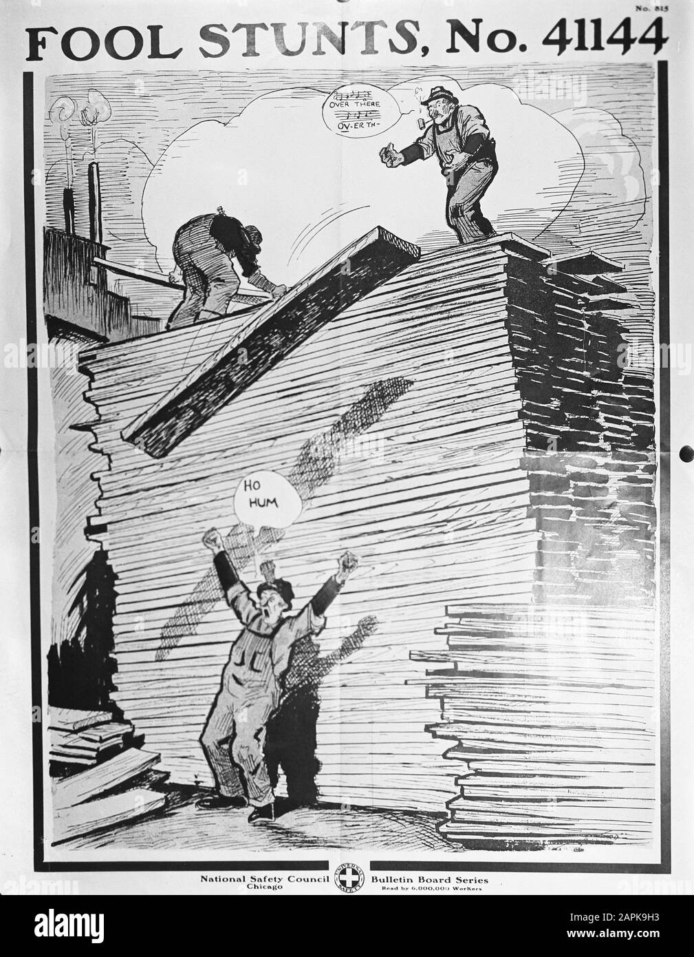 9x12 Promuovere la sicurezza sul posto di lavoro Data: Parole Chiave non date: Sicurezza, poster Foto Stock