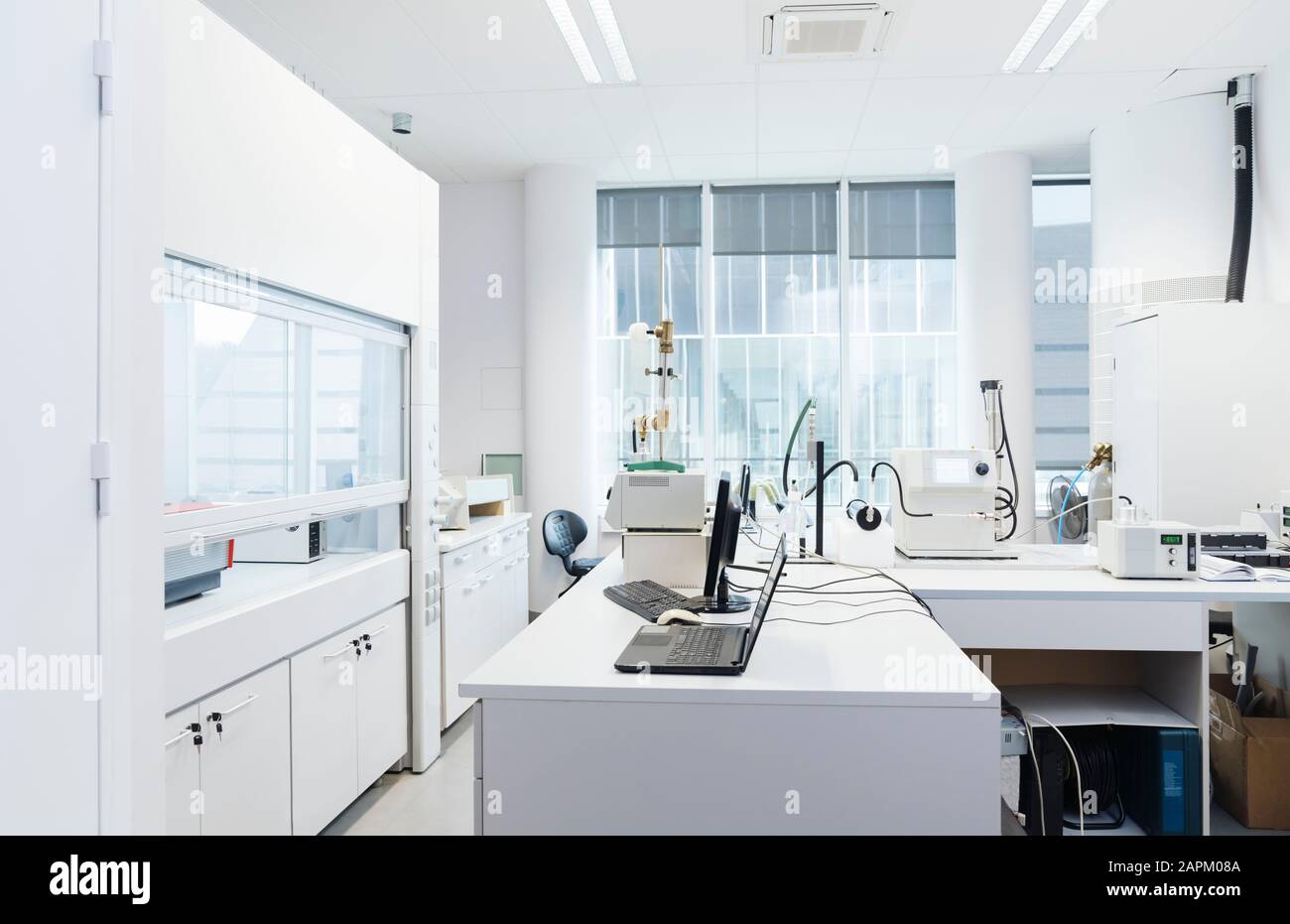 Interno di un laboratorio Foto Stock