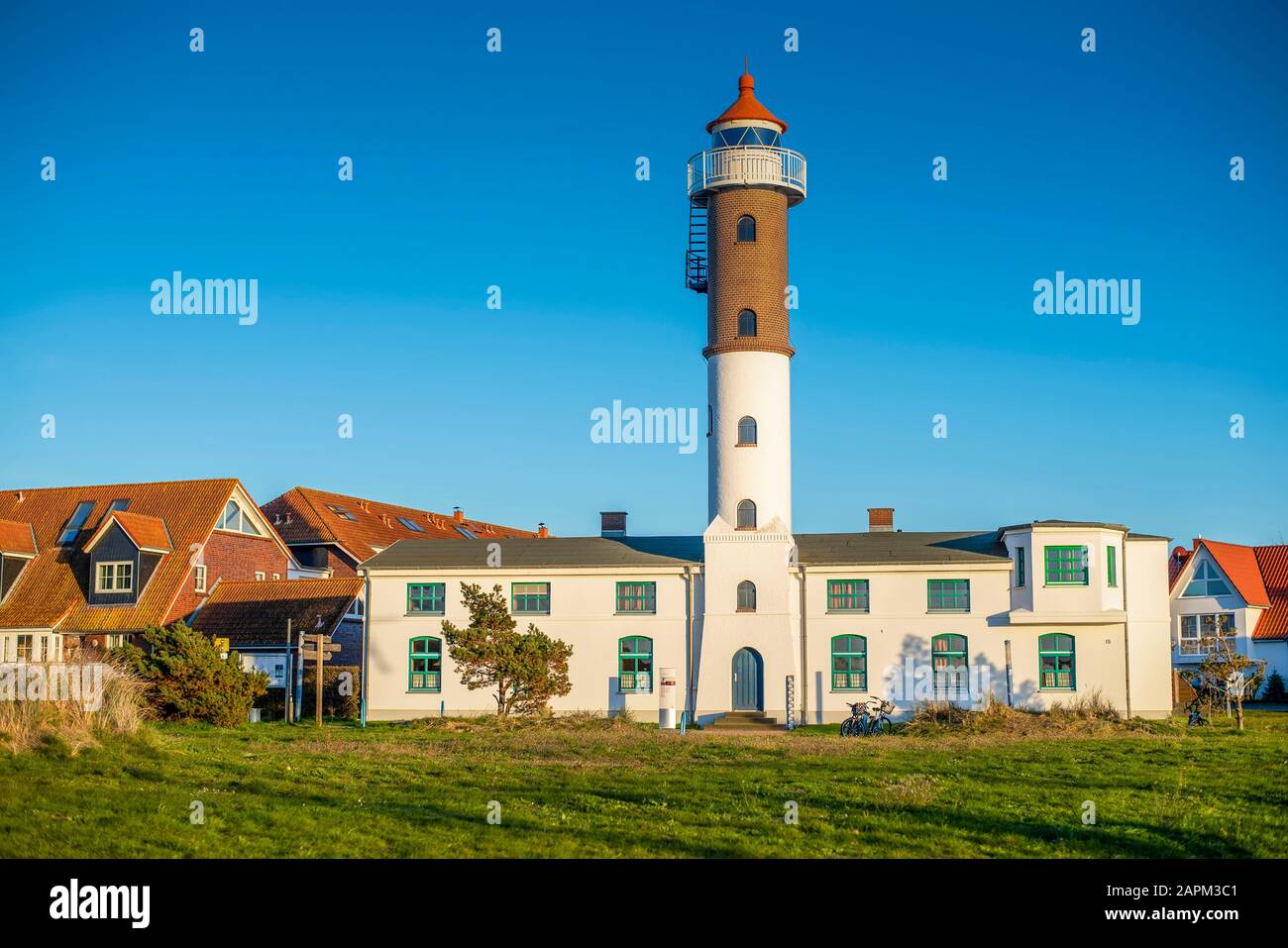 Germania, Meclemburgo-Pomerania occidentale, Isola di Poel, Faro di Timmendorf Foto Stock