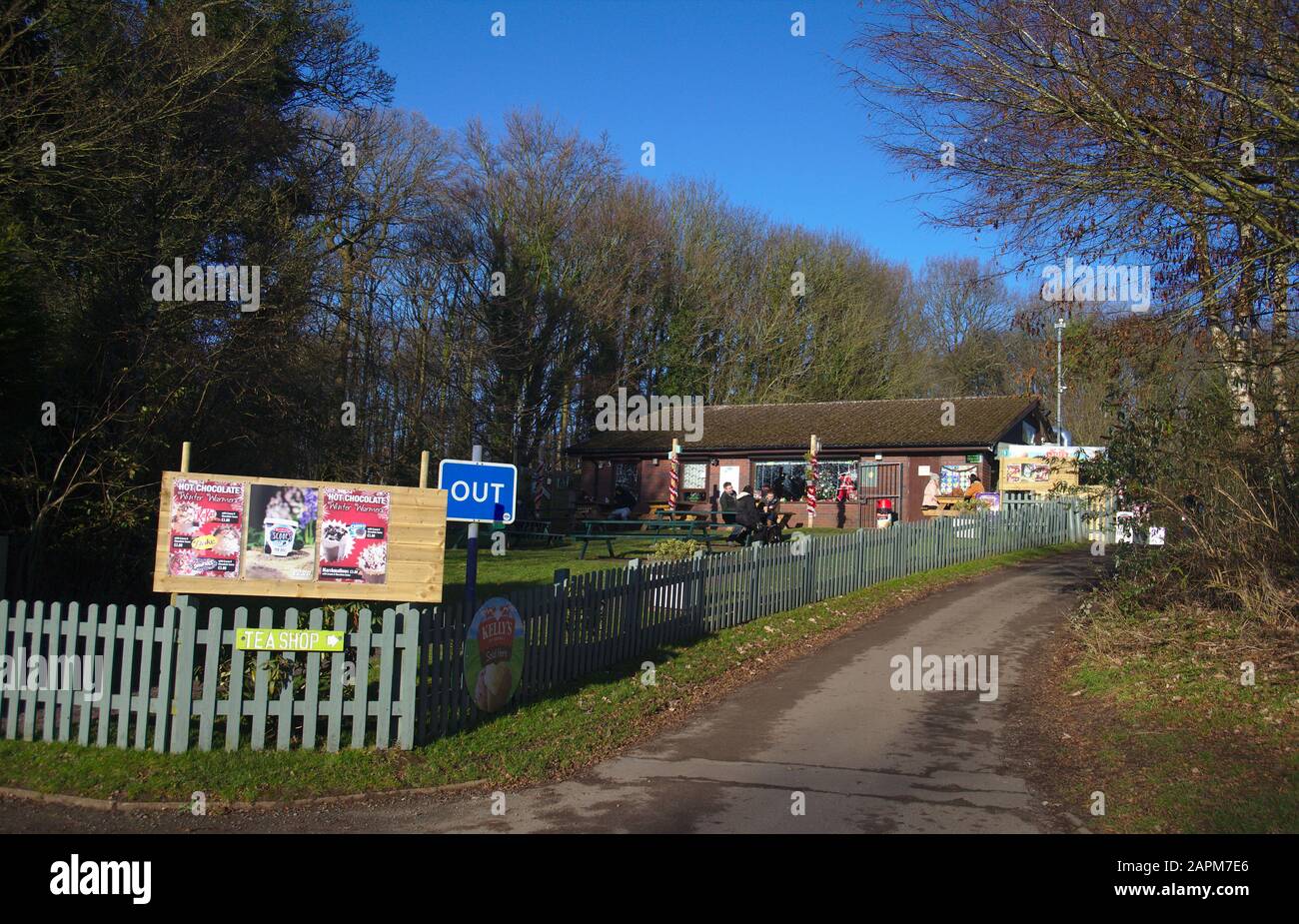 Cafe Al Baggeridge Country Park. Paese Nero. Staffordshire Sud. REGNO UNITO Foto Stock