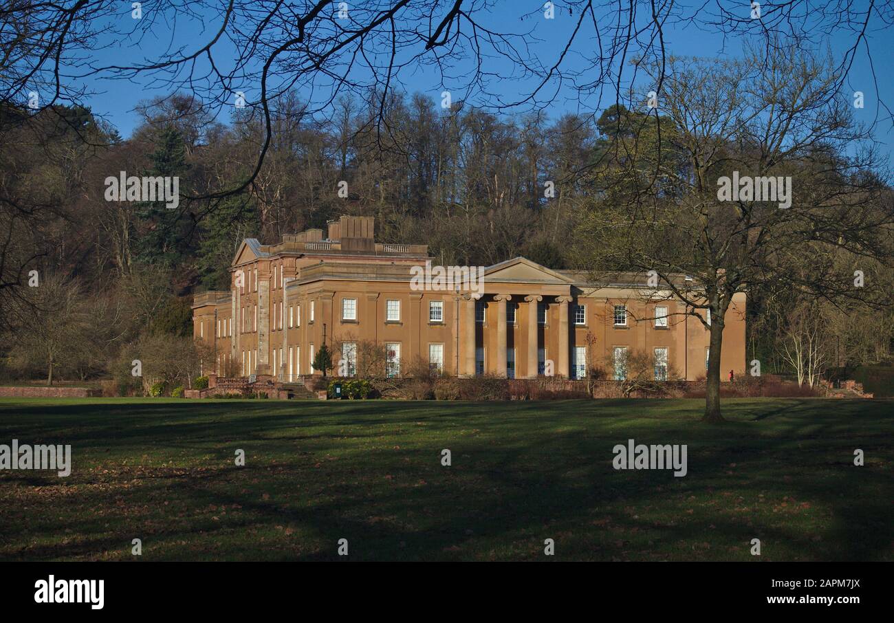 Himley Hall. Inverno Regno Unito Foto Stock