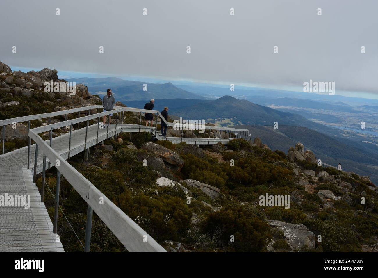 Tasmania Monte Wellington Cima Foto Stock