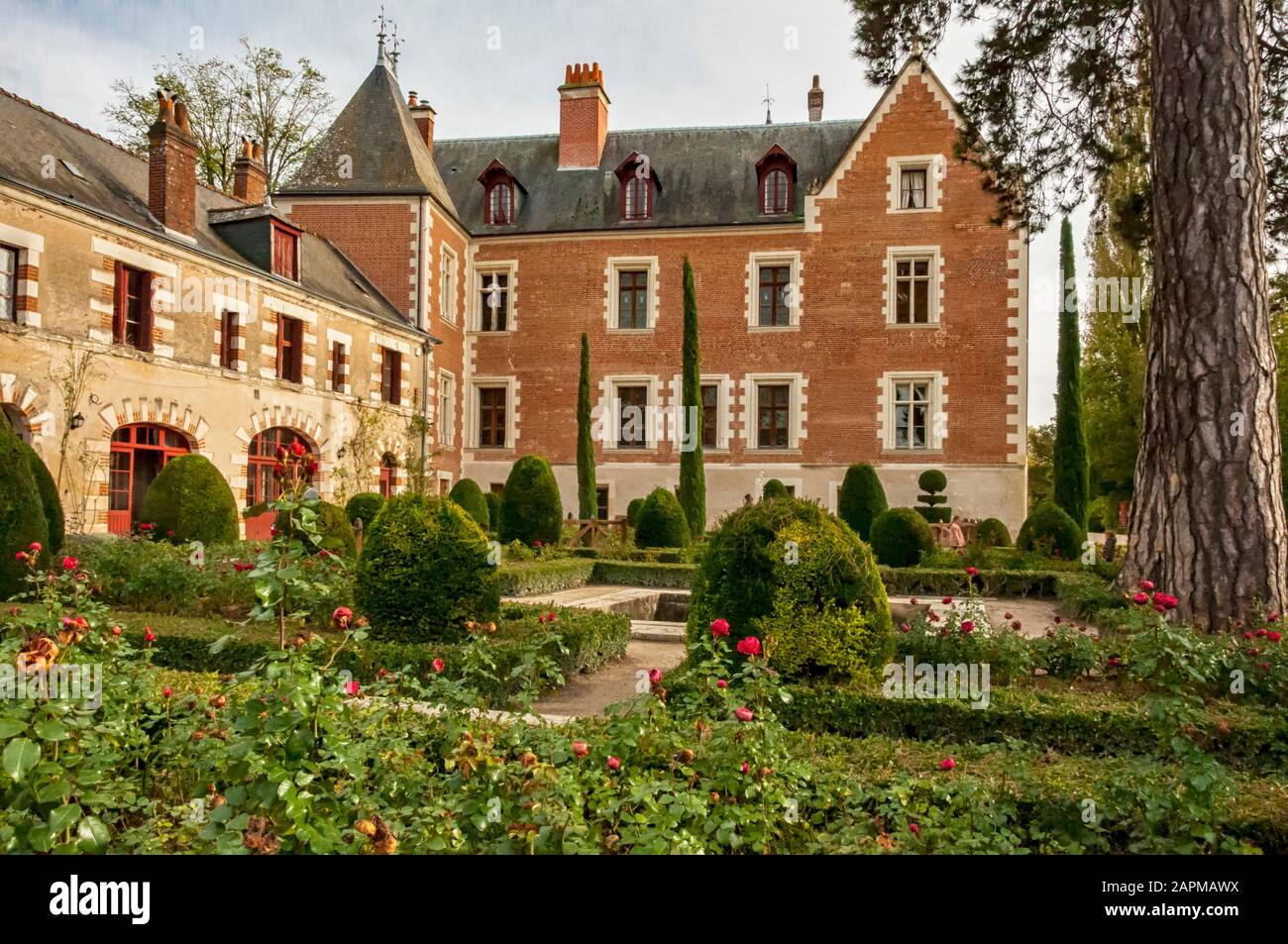 Ambroise, Francia - 31 Ottobre 2013: Chateau Du Clos Luce Ad Amboise, Francia. La casa dove Leonardo da Vinci trascorse gli ultimi tre anni della sua vita Foto Stock