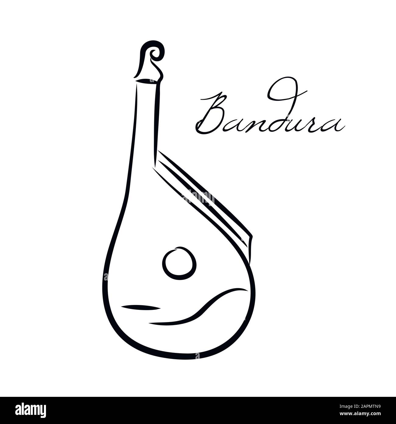 Bandura Illustrazione Vettoriale