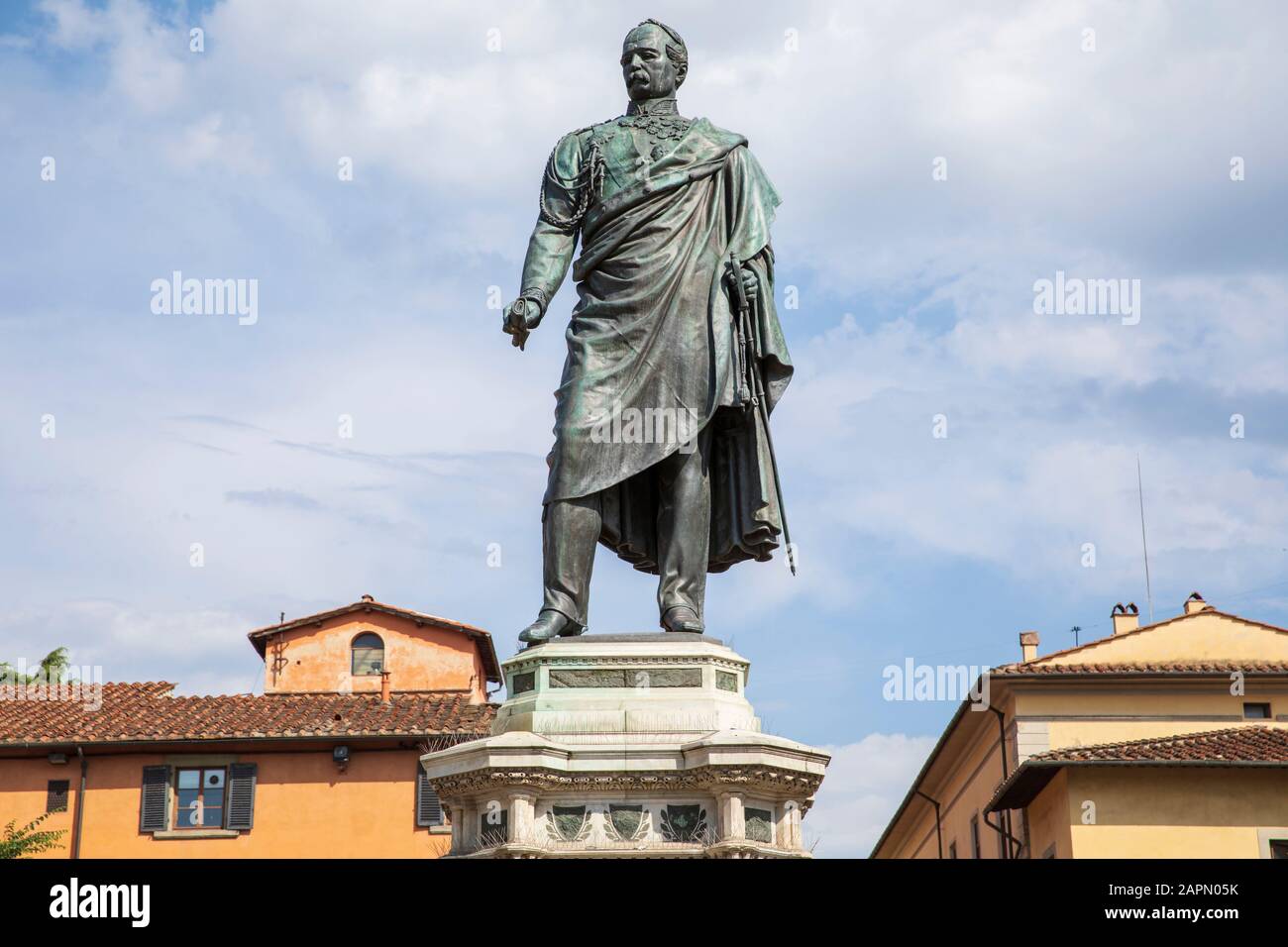 Monumento Al Generale Manfredo Fanti, Piazza San Marco, Firenze, Italia. Foto Stock