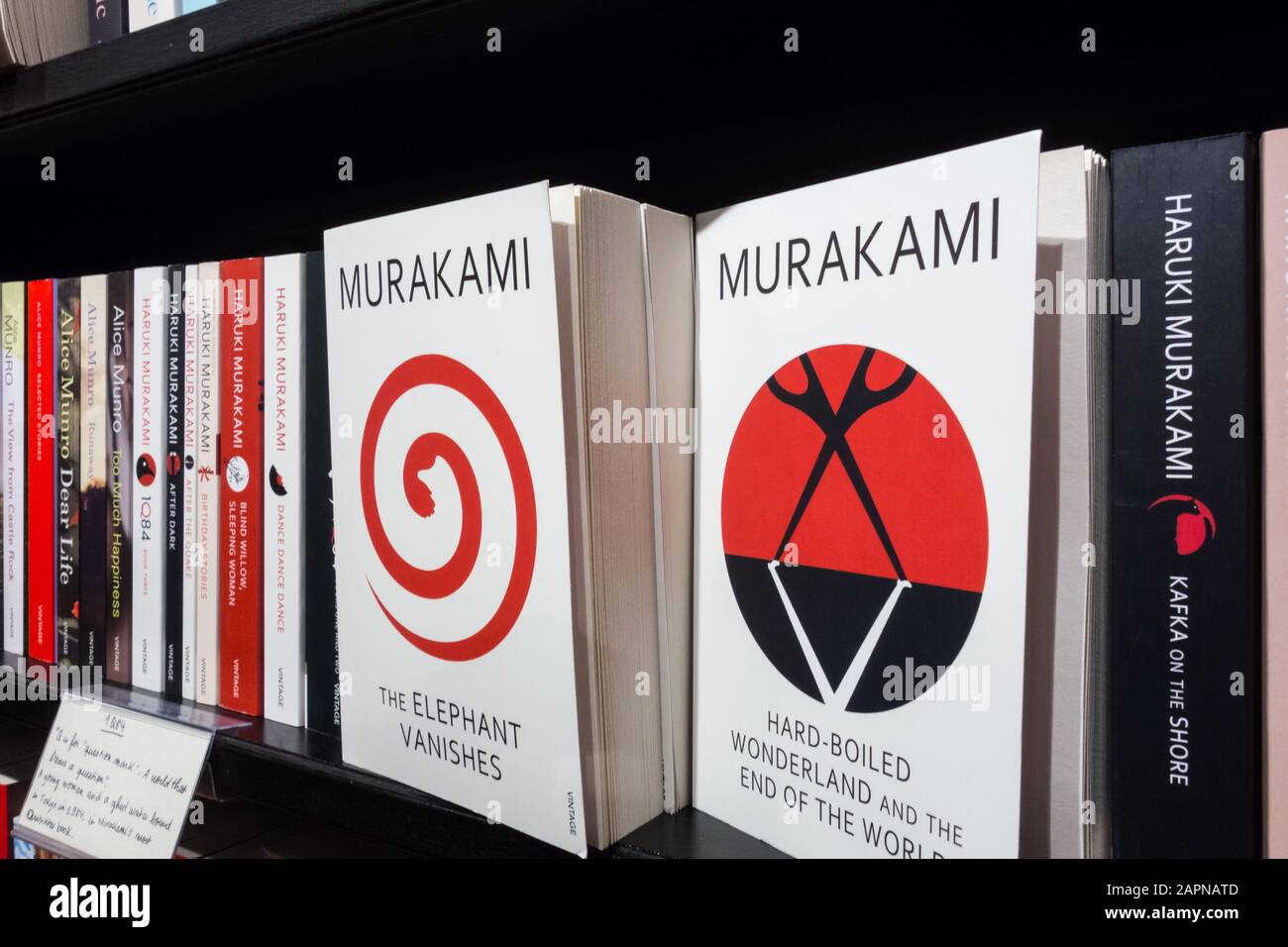 Closeup di libri e libro spine di Haruki Murakami Foto stock - Alamy