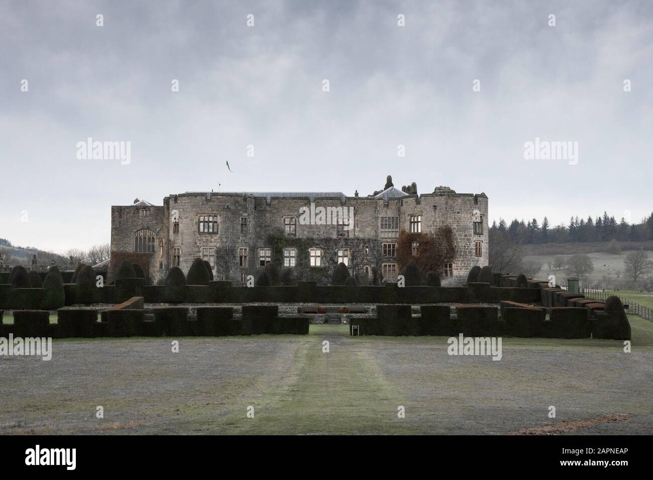 Chirk Castle, Denbighshire, Galles Foto Stock