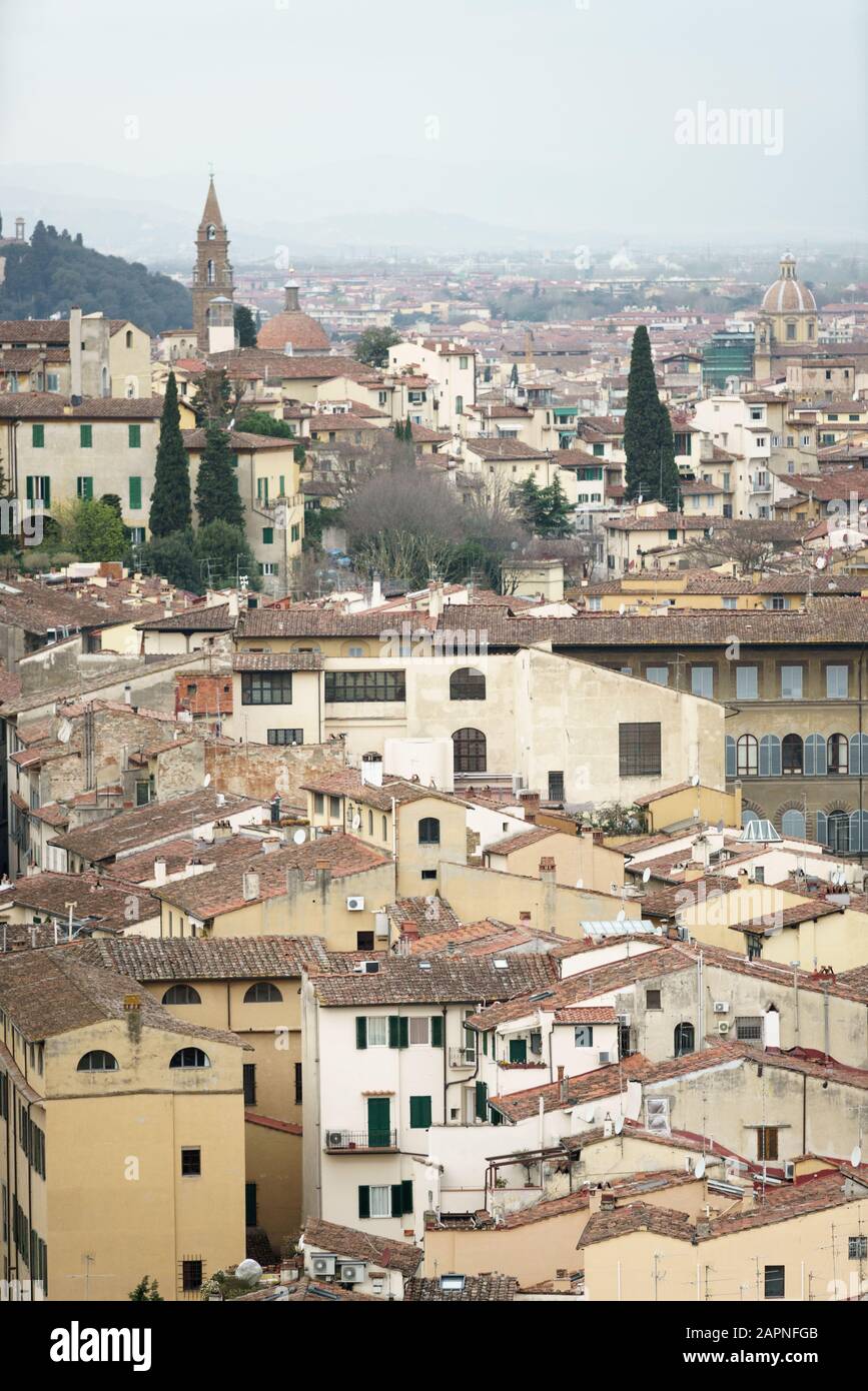 vista sulla città, firenze, italia Foto Stock
