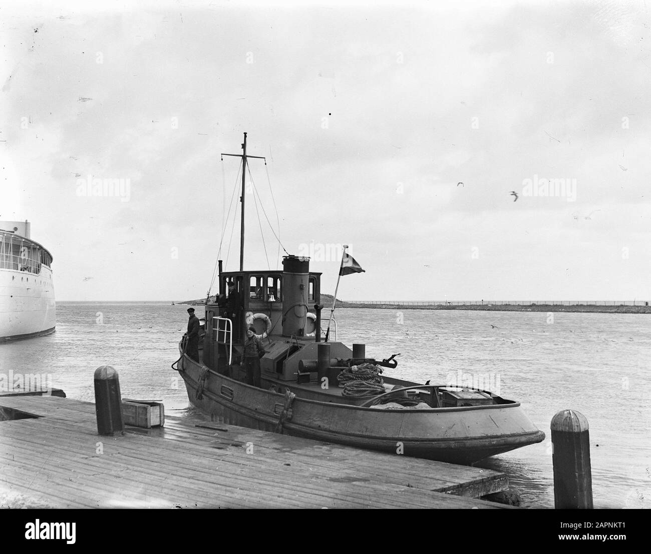 Kortenaer Leaves Den Helder Data: 3 Aprile 1948 Parole Chiave: Barche Nome Istituto: Hm Kortenaer Foto Stock