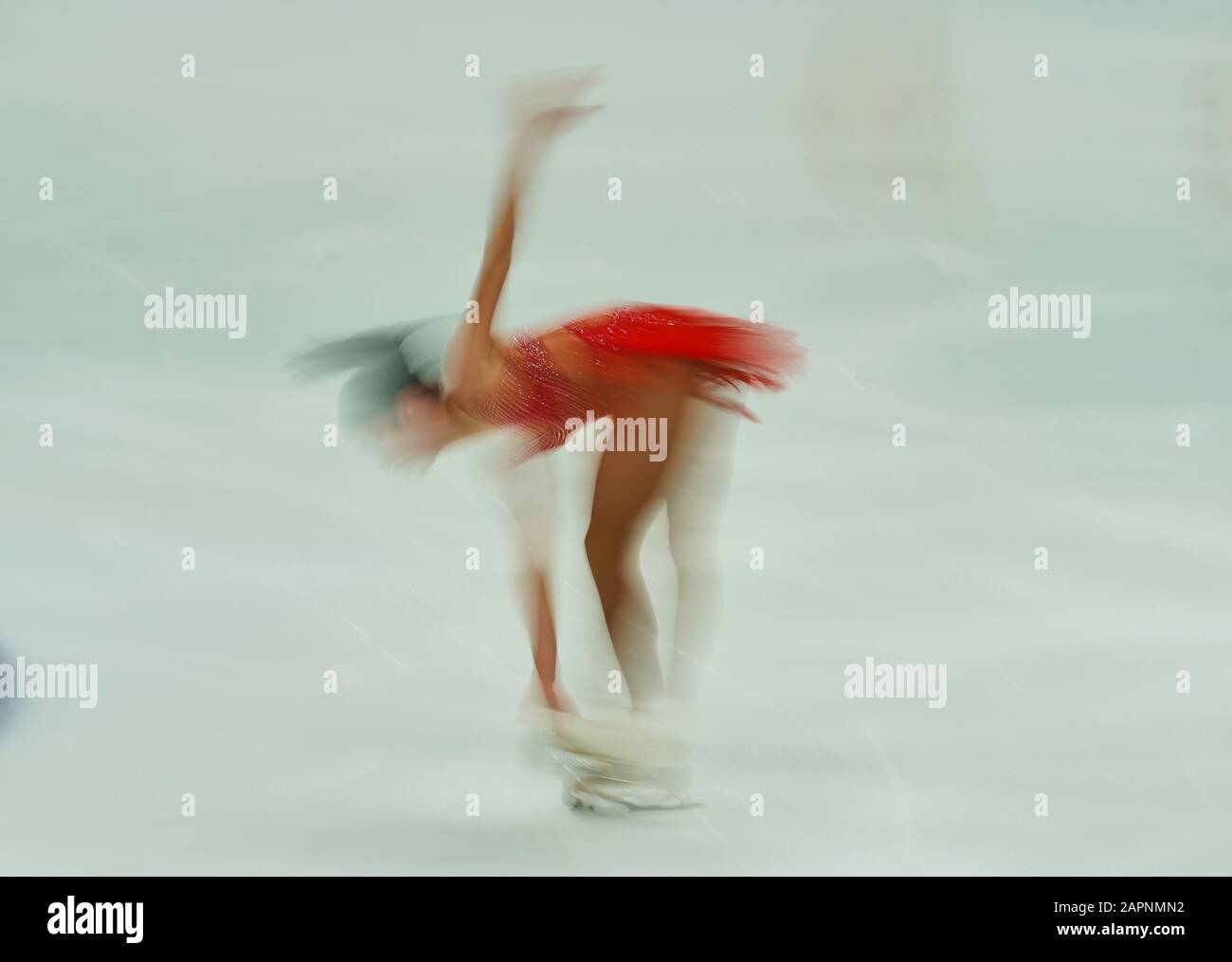 Steiermarkhalle, Graz, Austria. 24th Gen 2020. Valentina Matos in azione durante il Ladies Short Program ai Campionati europei di pattinaggio ISU a Steiermarkhalle, Graz, Austria. Credito: Csm/Alamy Live News Foto Stock