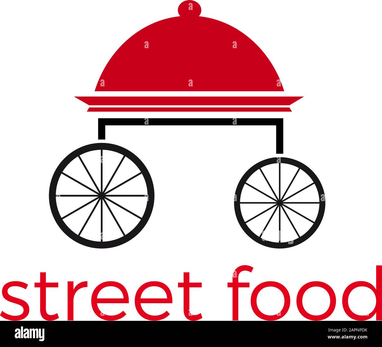 Vettore astratto Street food concetto Illustrazione Vettoriale