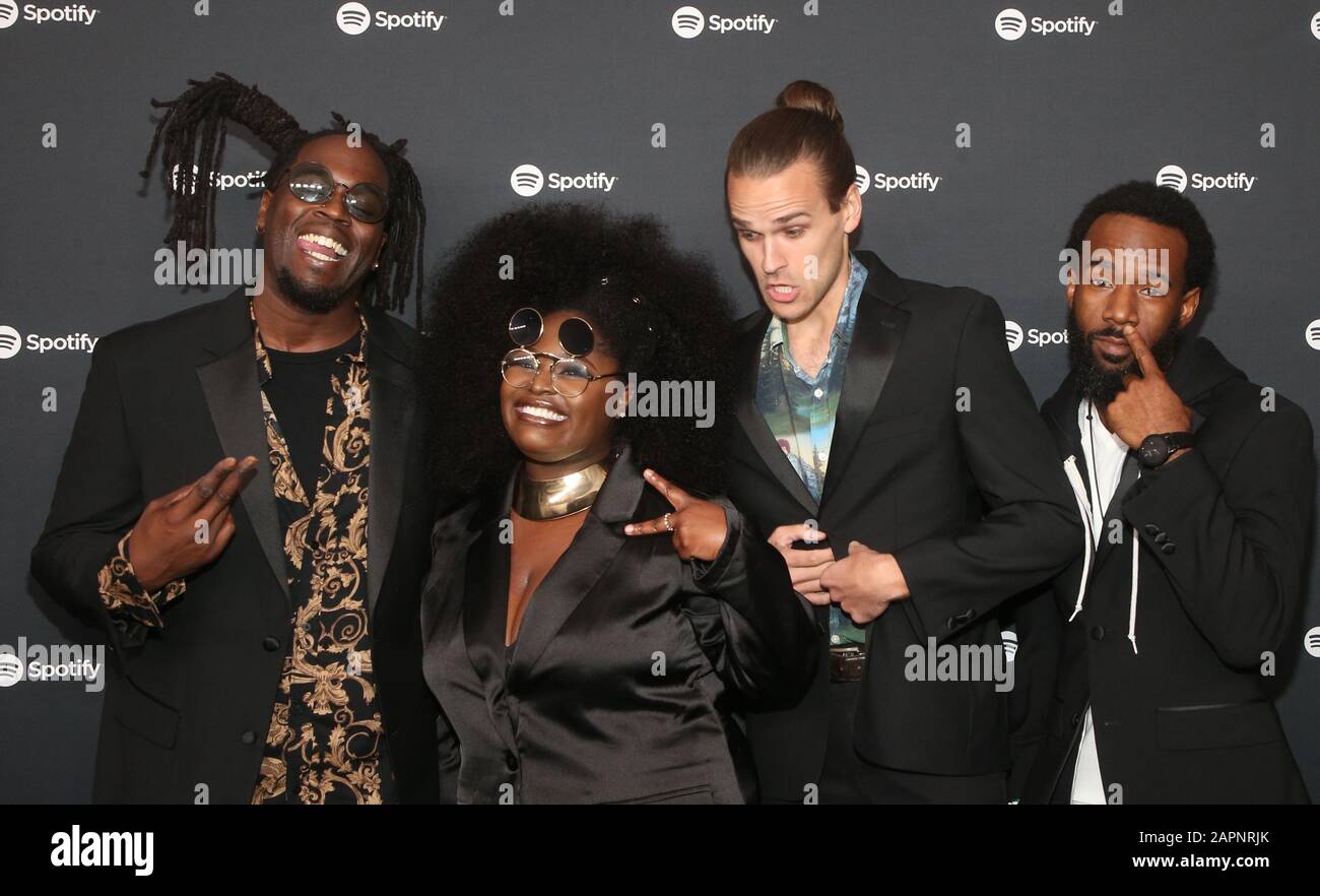 23 Gennaio 2020 - Los Angeles, California - Tank E Il Bangas. Il Party Spotify Best New Artist 2020 Tenuto Presso Gli Studi Di Lot. (Credit Image: © Fs/AdMedia via ZUMA Wire) Foto Stock