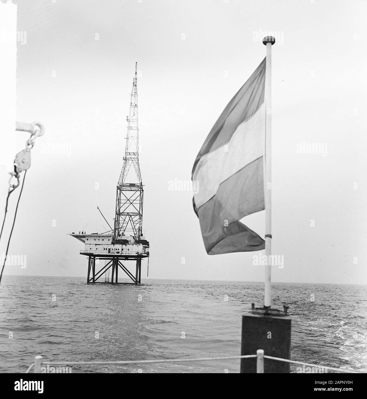 Isola di Het REM nel Mare del Nord Data: 6 agosto 1964 luogo: Mare del Nord Nome dell'istituzione: Isola di REM Foto Stock