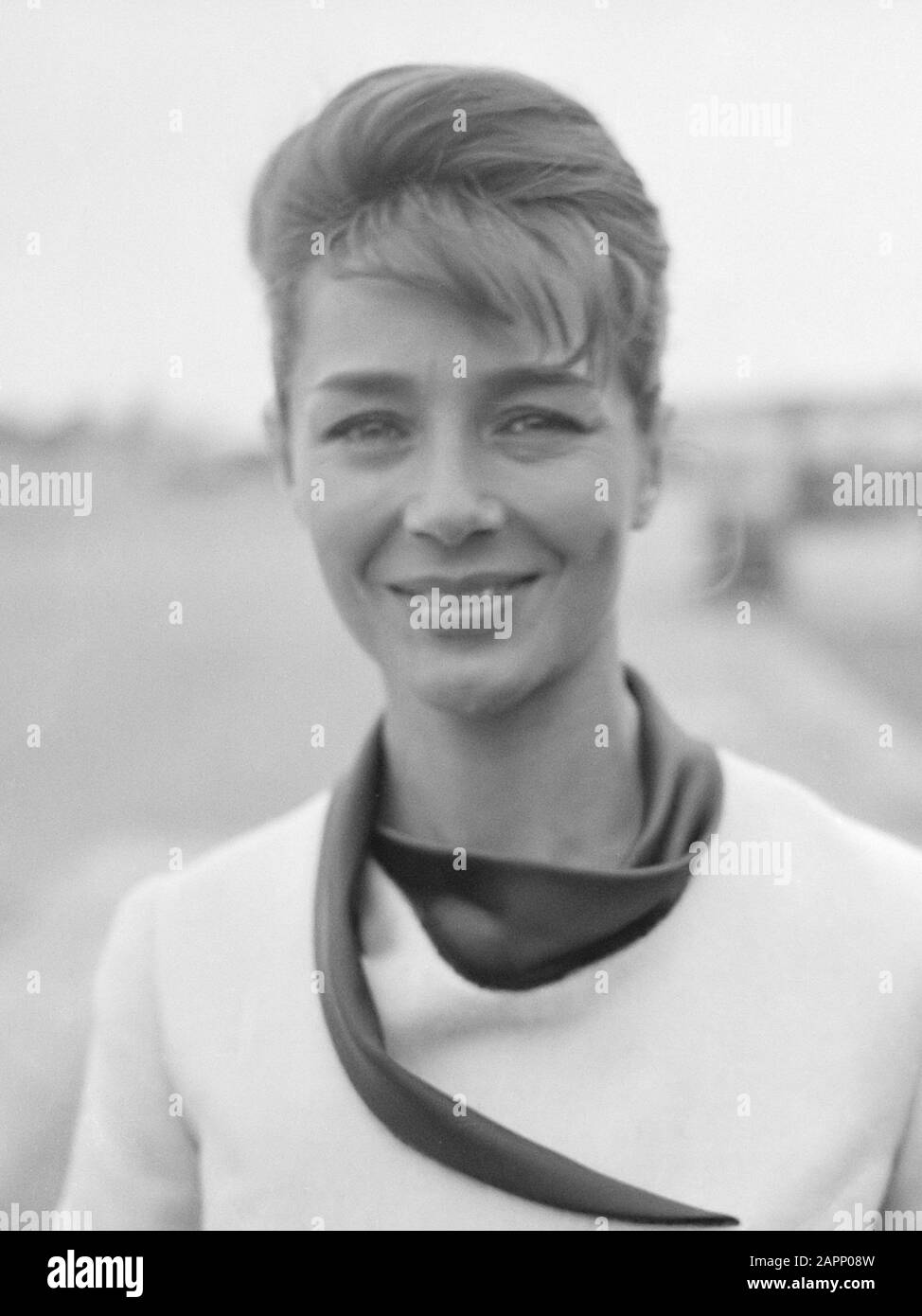 'Français : Emmanuelle Riva En 1962. Nederlands: Hoofdromlspeelster in de film Hiroshima mon amour 24 settembre 1962; ' Foto Stock