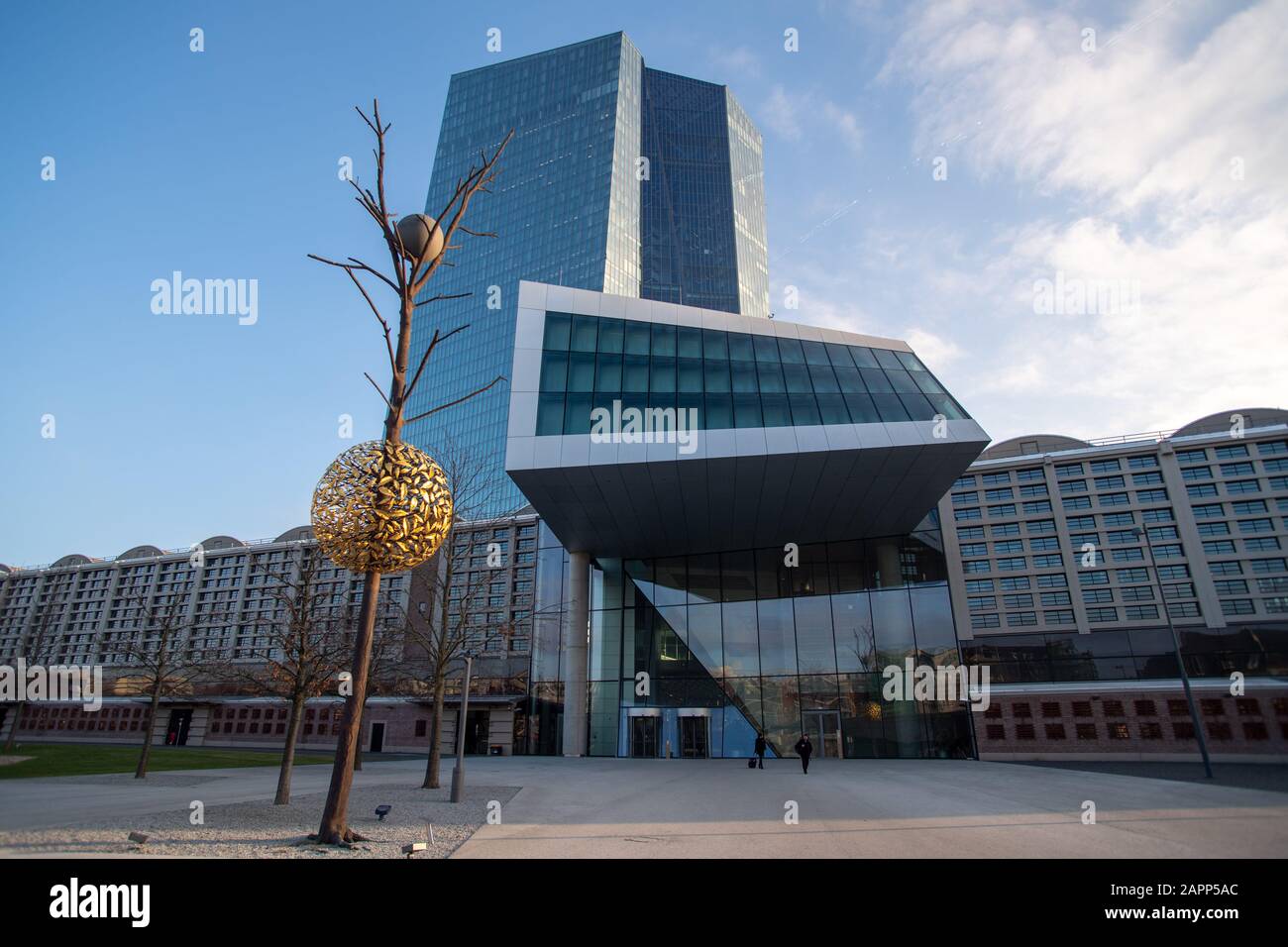 Sede della Banca centrale europea (sede della BCE) a Francoforte sul meno il 23 gennaio 2020. Â | utilizzo in tutto il mondo Foto Stock