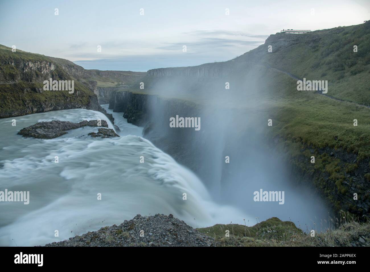 La cascata Gullfoss nel cerchio d'oro Foto Stock