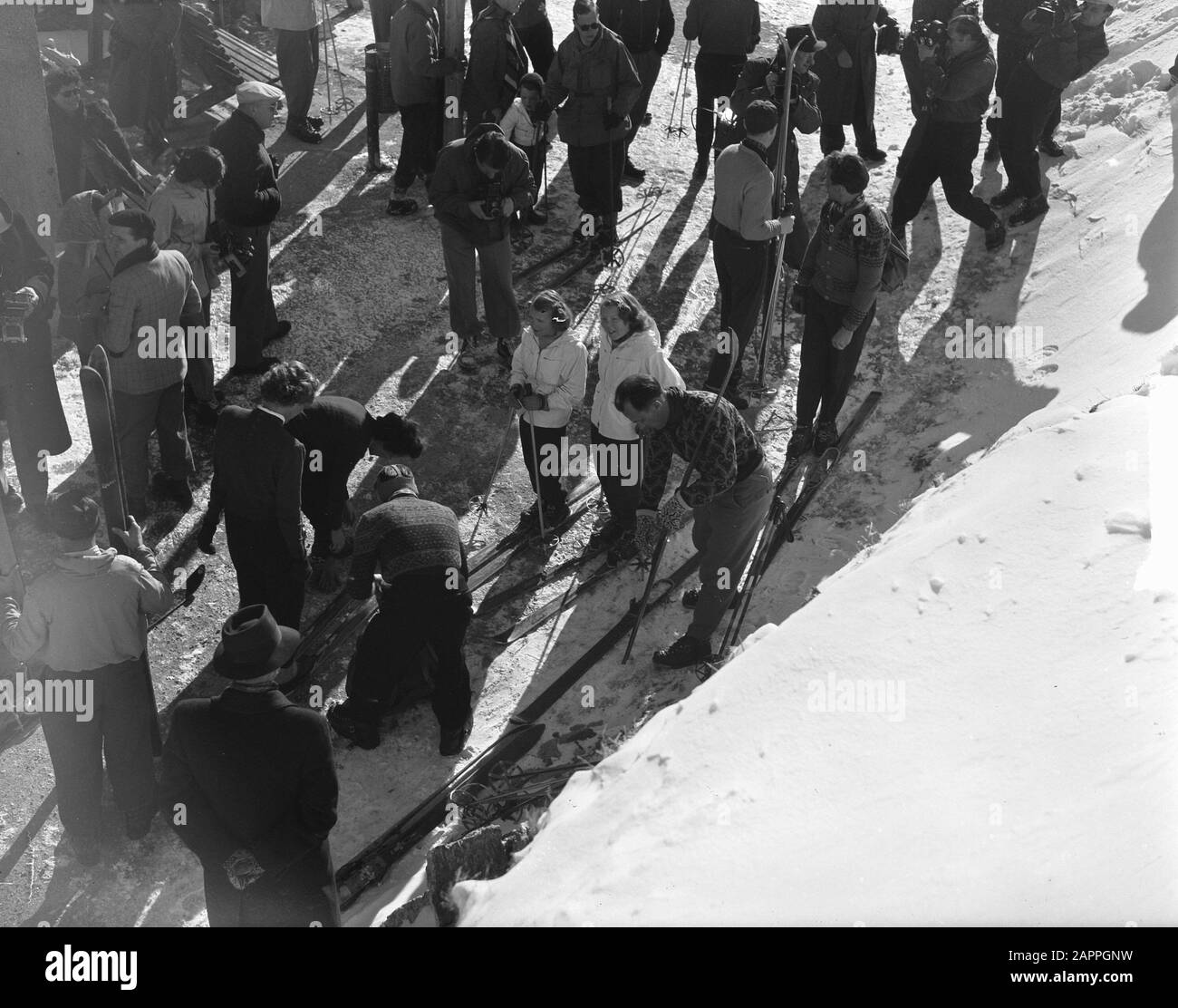 Principesse In Tirol (Sankt Anton) Data: 12 Febbraio 1949 Luogo: Austria, Sankt Anton Am Arlberg, Tirol Foto Stock