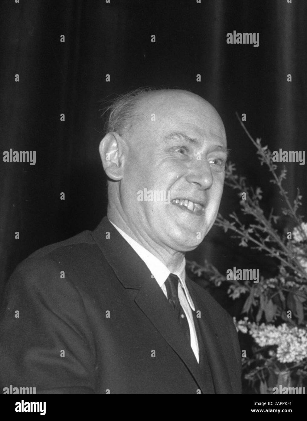 Cerimonia di premiazione Premio Albert Schweitzer, prof. Dr. A.M.A. de Waelhens Data: 15 gennaio 1966 Parole Chiave: Cerimonie di premiazione Nome personale: Waelhens, Alphonse de Foto Stock