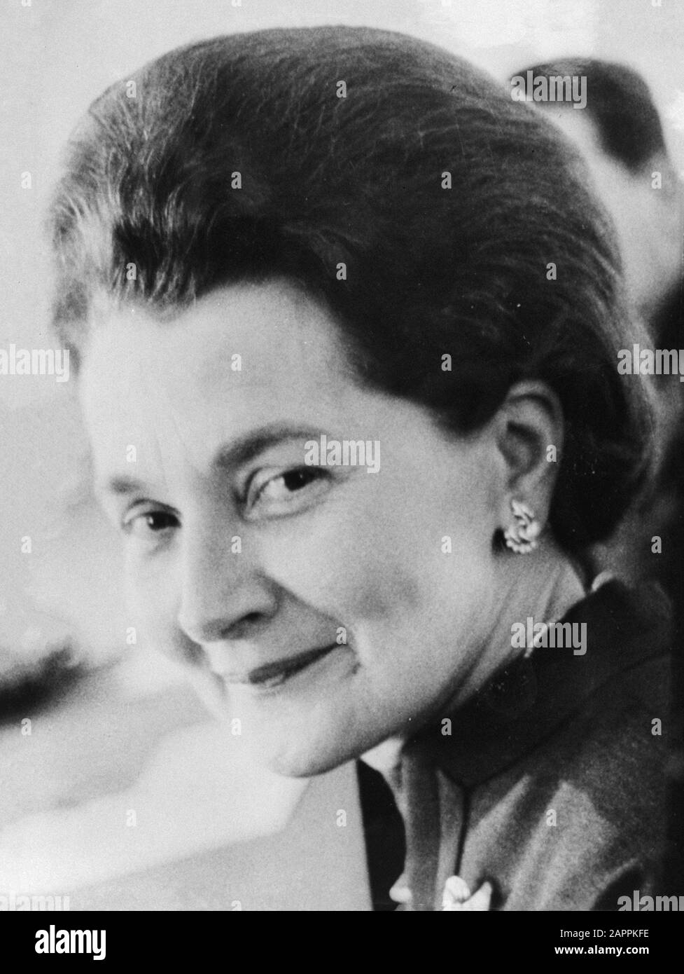 La sig.ra Grete Rehor, ministro degli affari sociali, nel nuovo gabinetto austriaco; Foto Stock