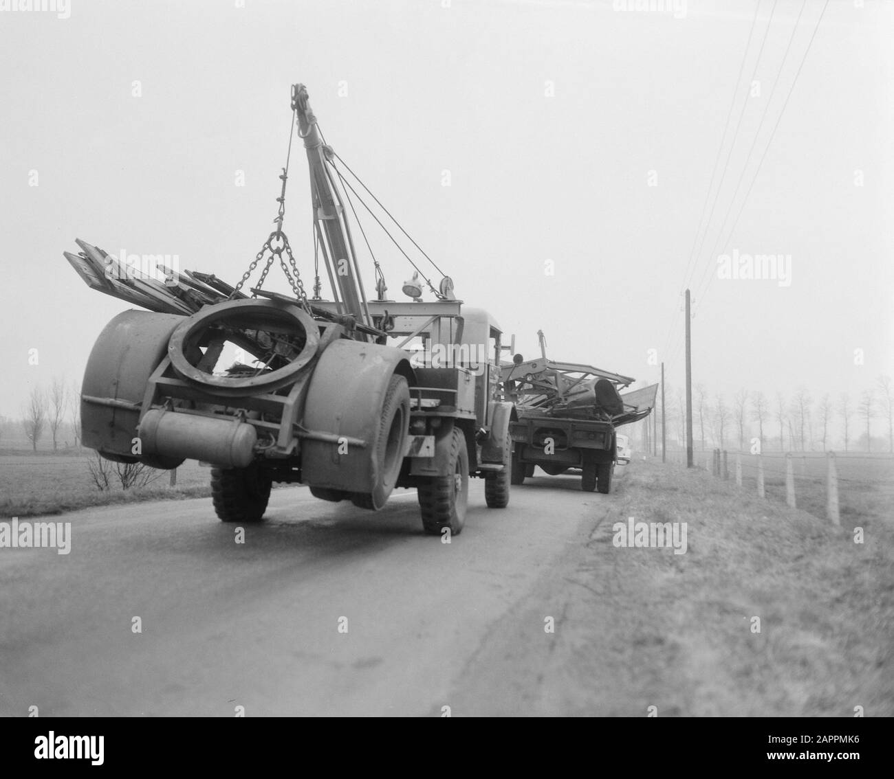 Treno Incidente A Barneveld Data: 6 Dicembre 1957 Località: Barneveld Parole Chiave: Treno Incidenti Foto Stock