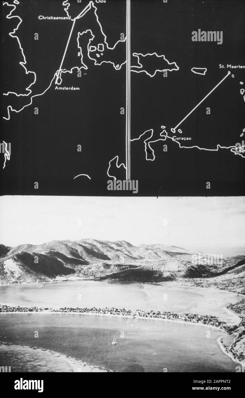 Mappa Di Filmstrip Antille Olandesi; Foto Stock