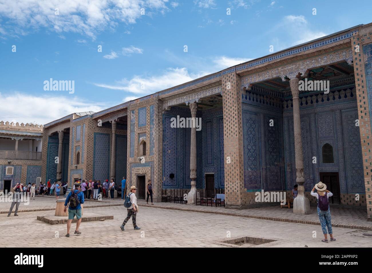 Tash-Khauli Palace Courtyard, Khiva, Uzbekistan Foto Stock