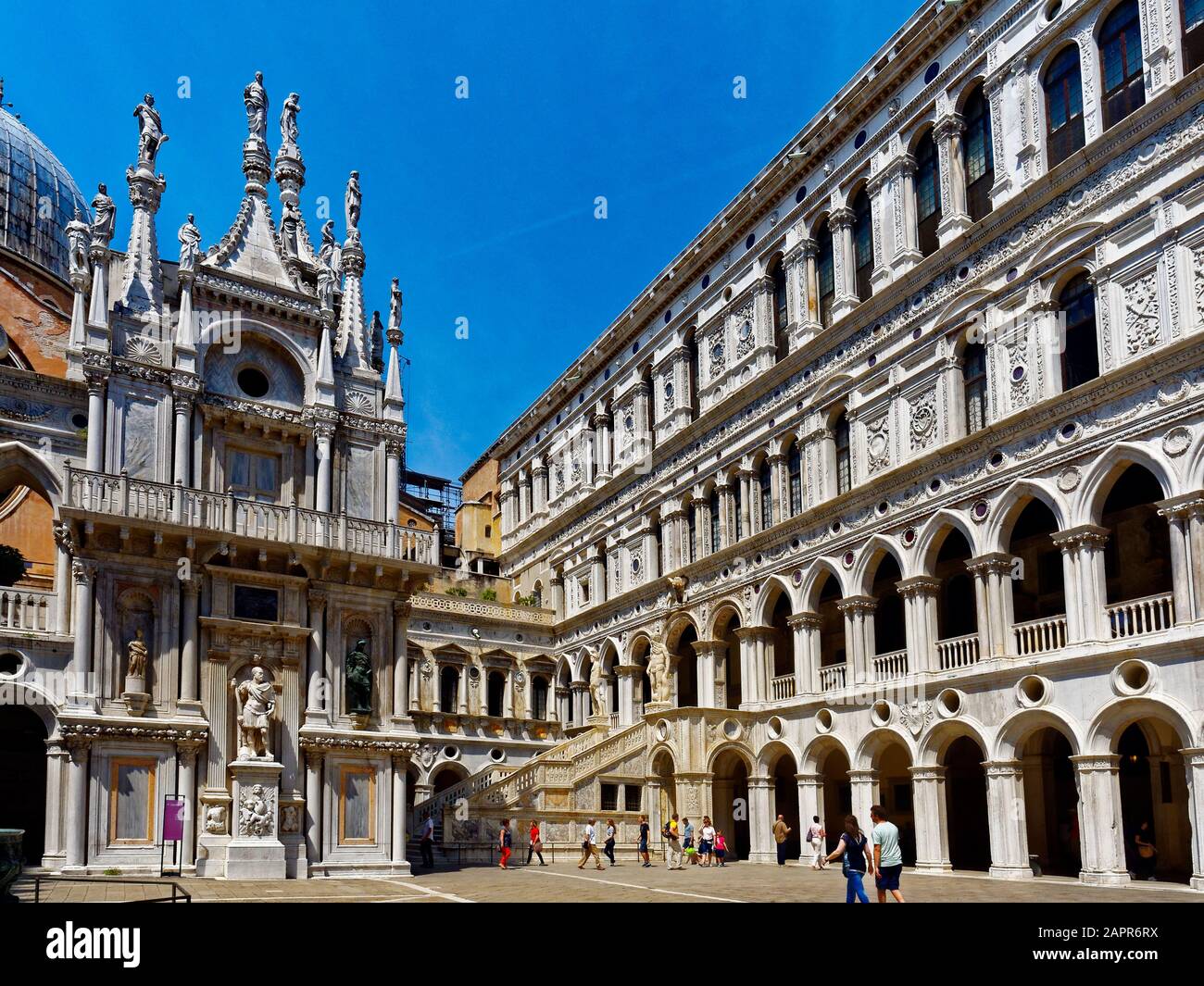 Palazzo Ducale, Corte Interna, Venezia, Veneto, Italia Foto Stock