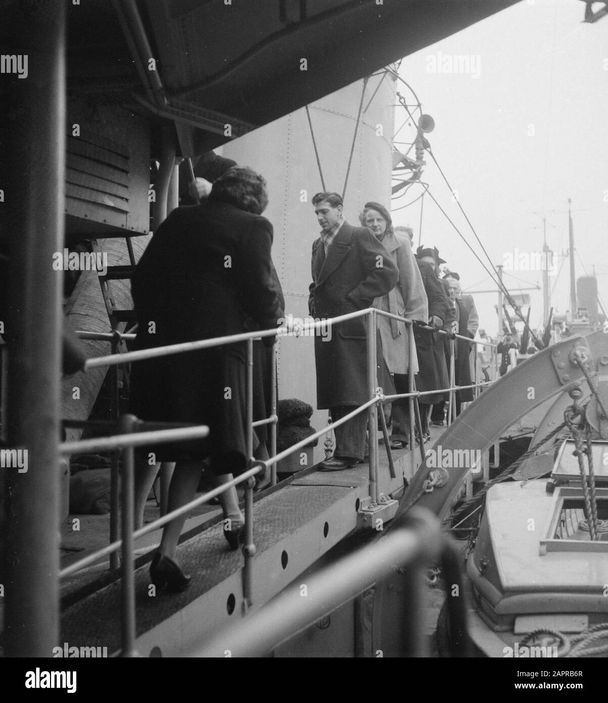 Partenza Da Evertsen In Indonesia Data: 7 Gennaio 1949 Luogo: Indonesia Parole Chiave: Partenza Foto Stock