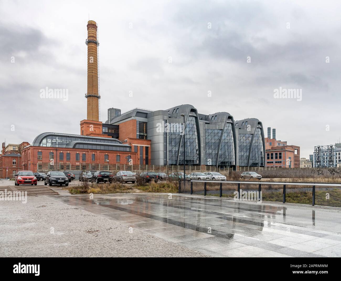 EC1 Łódź Centrale, trasformata in Planetario a Lodz, Polonia Foto Stock