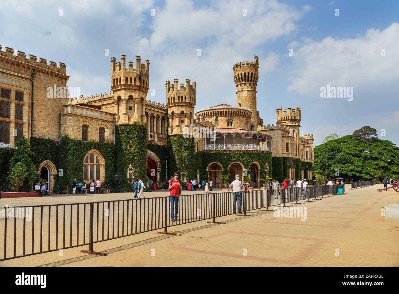 Il palazzo reale e giardino di Bangalore. India Foto Stock