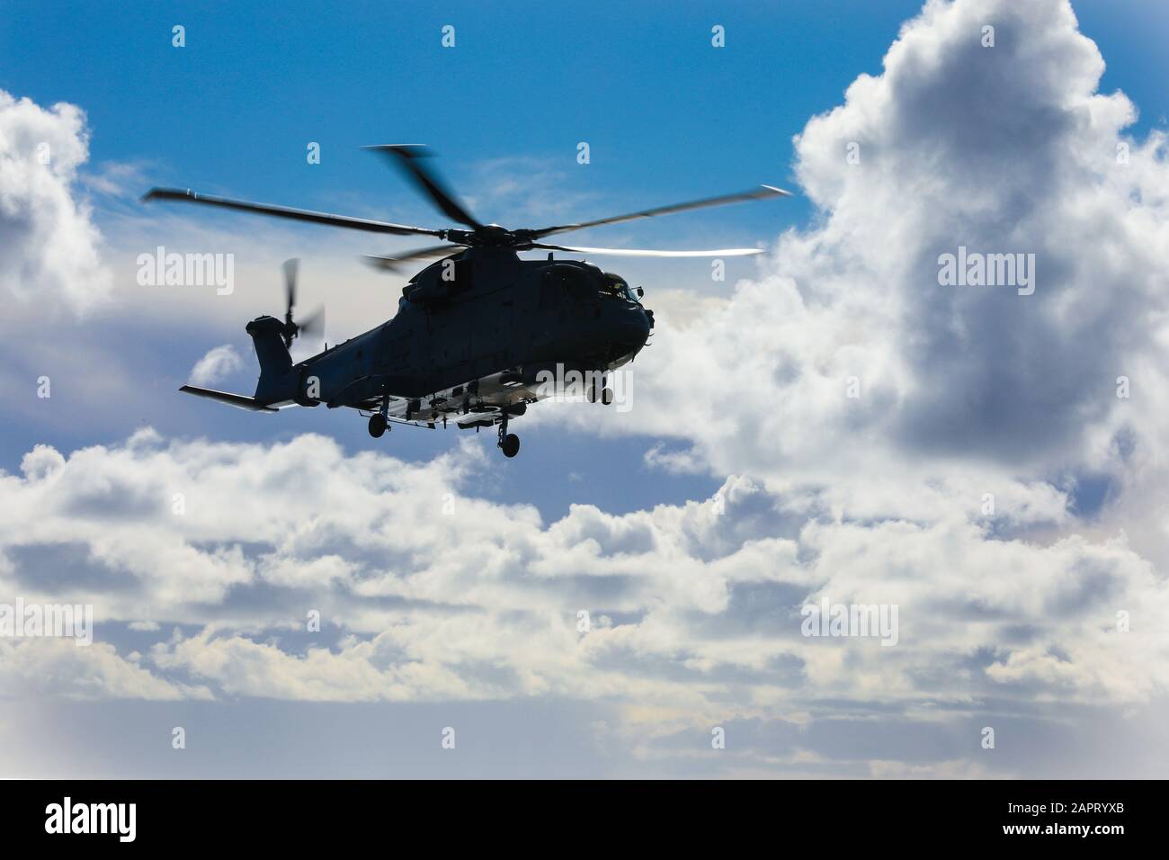 Royal Navy, Elicottero Merlin Da 814 Naval Air Squadron Foto Stock