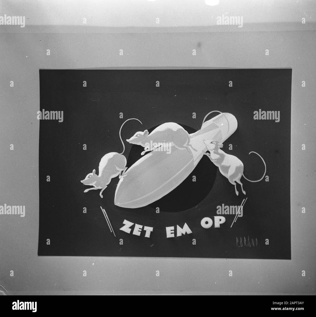 Emblemi apposti su aerei da combattimento olandesi del Marine Aviation Service. Marca Data: {1940-1945} Parole Chiave: Air Force, Navy, drawings, World War II Nome utente: Brand P. Nome istituto: MLD Foto Stock