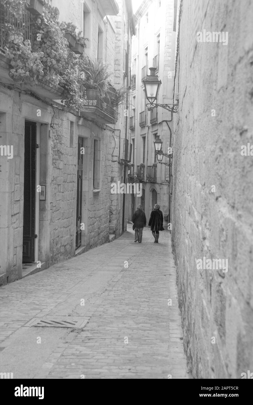Gerona In Spagna - Gennaio Sun 2009 Foto Stock