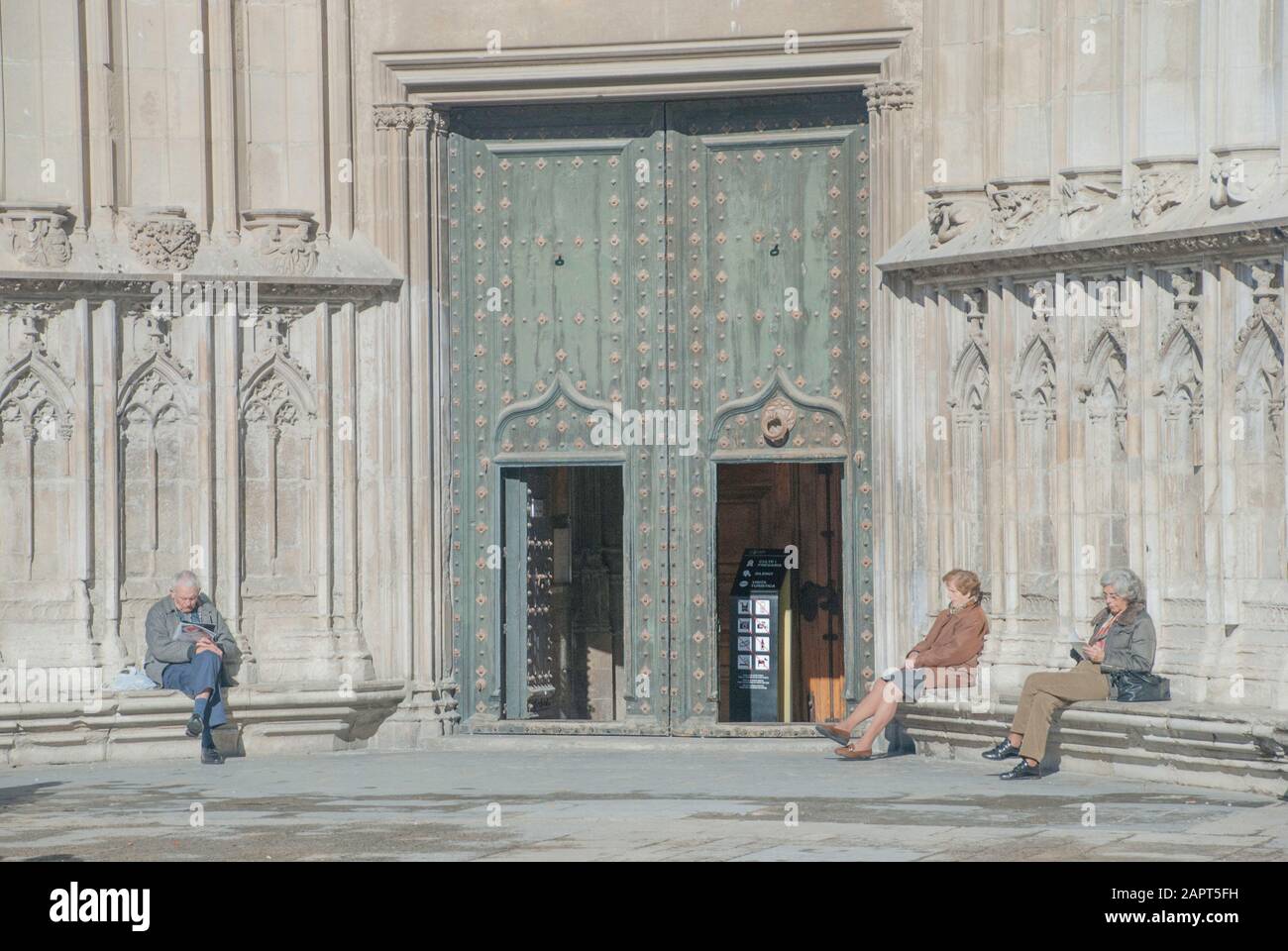 Gerona In Spagna - Gennaio Sun 2009 Foto Stock