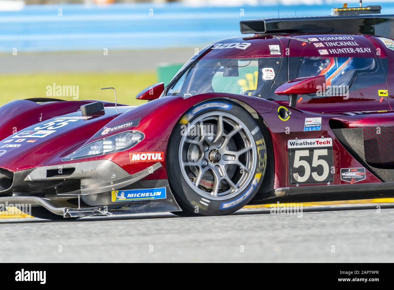 24 gennaio 2020, Daytona Beach, Florida, USA: Il Mazda Team Joest Mazda dpi pratiche auto per il Rolex 24 A Daytona International Speedway a Daytona Beach, Florida. (Credit Image: © Walter G Arce Sr Grindstone Modi/Asp) Foto Stock