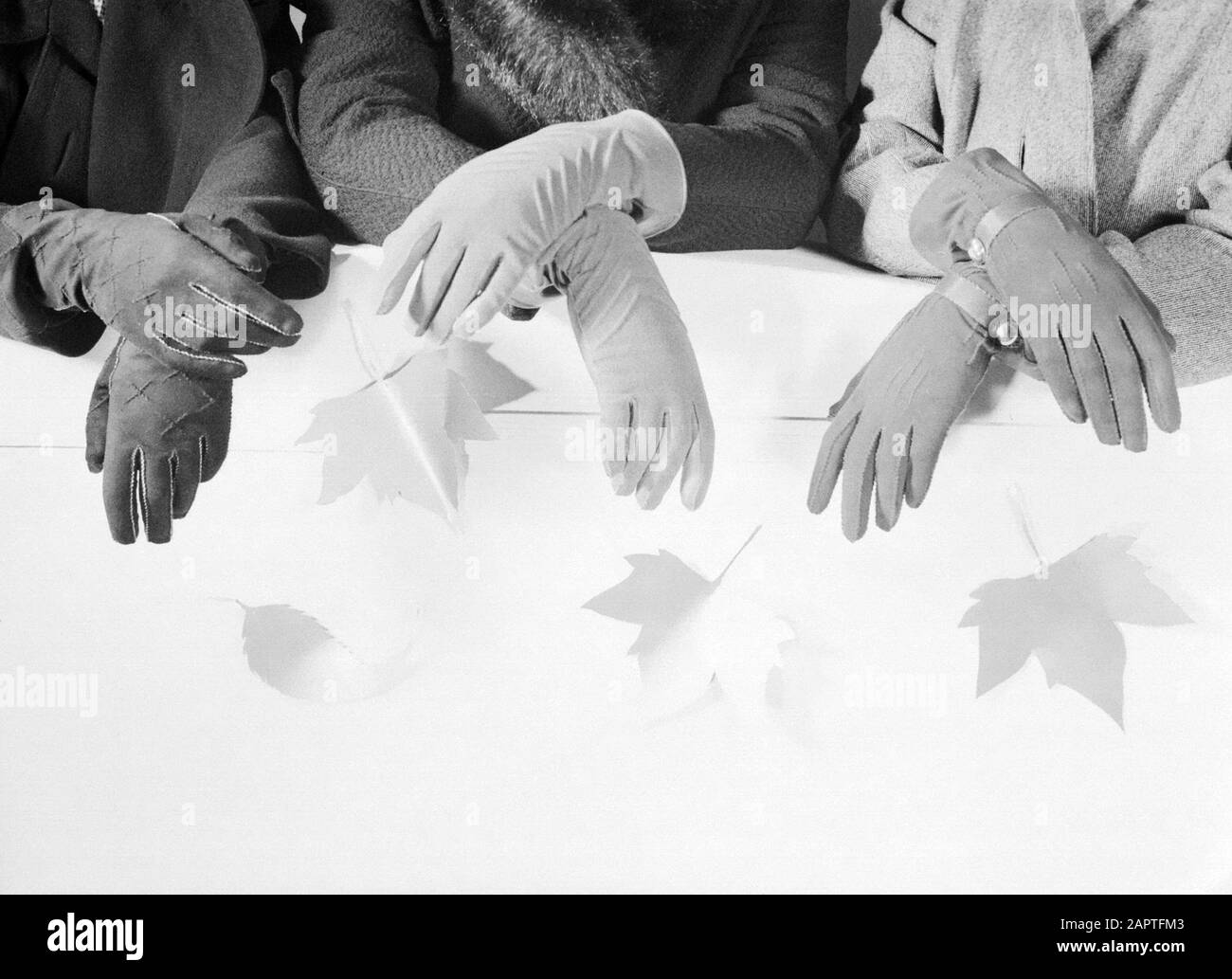 Pubblicità Fotografia Guanti Data: Senza Data Foto Stock