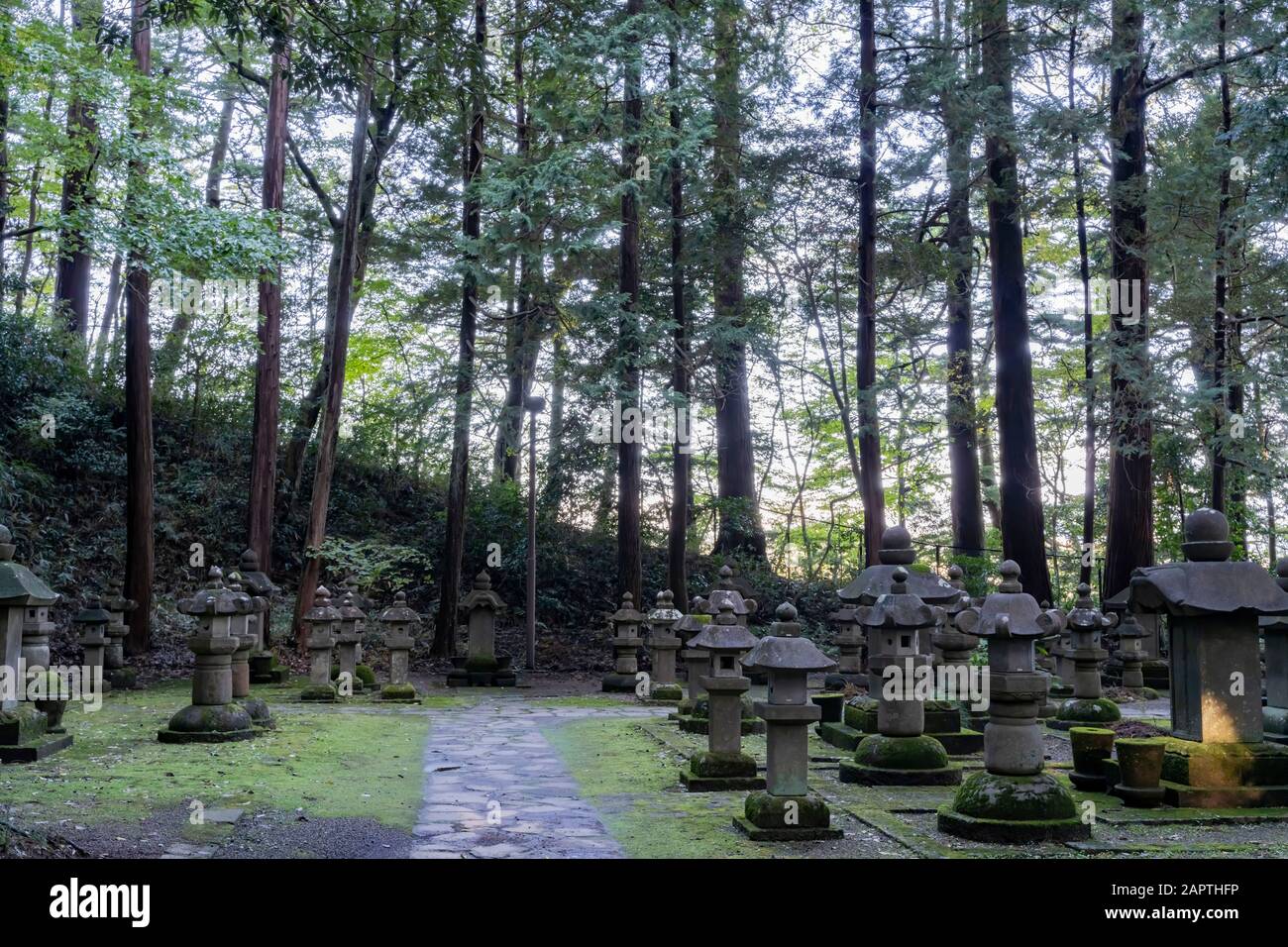 Cimitero per bambini del Tempio Zuihoji a Sendai, Giappone Foto Stock